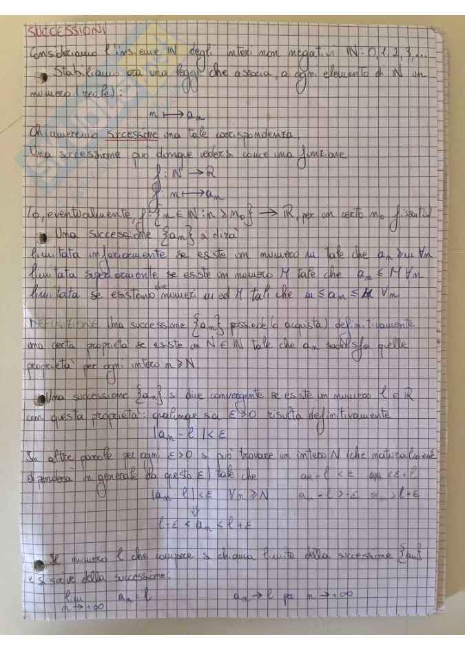 Appunti completi del corso di Analisi I Pag. 21