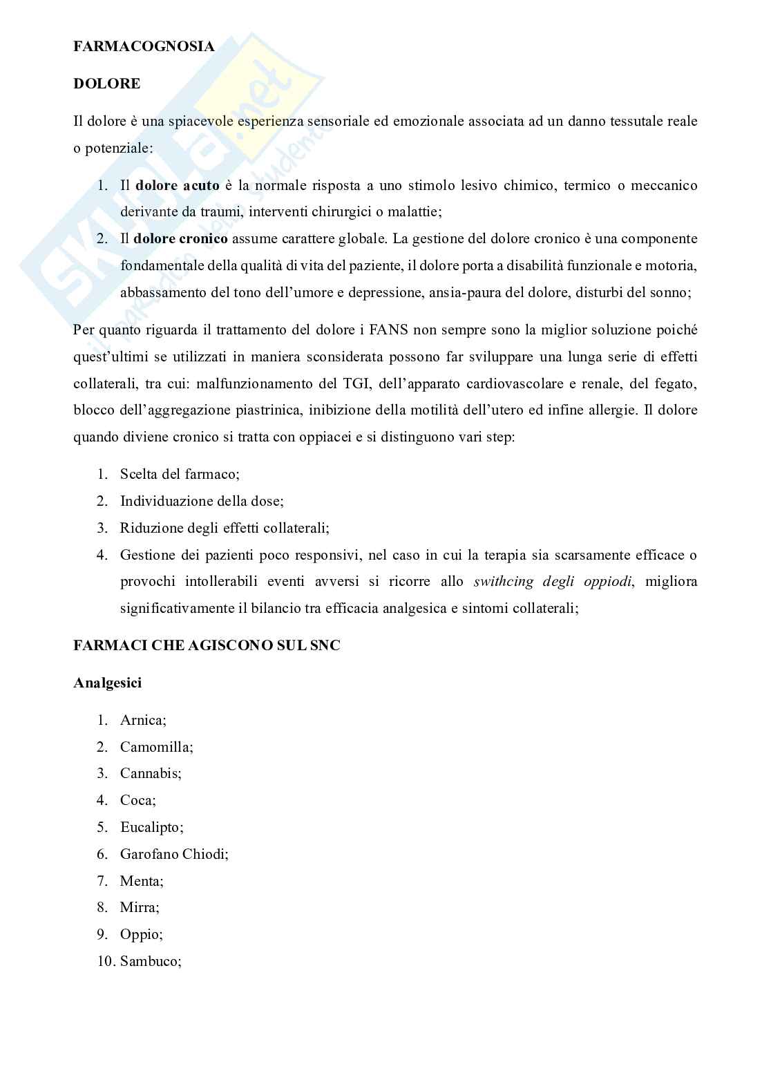 Farmacognosia  Pag. 1