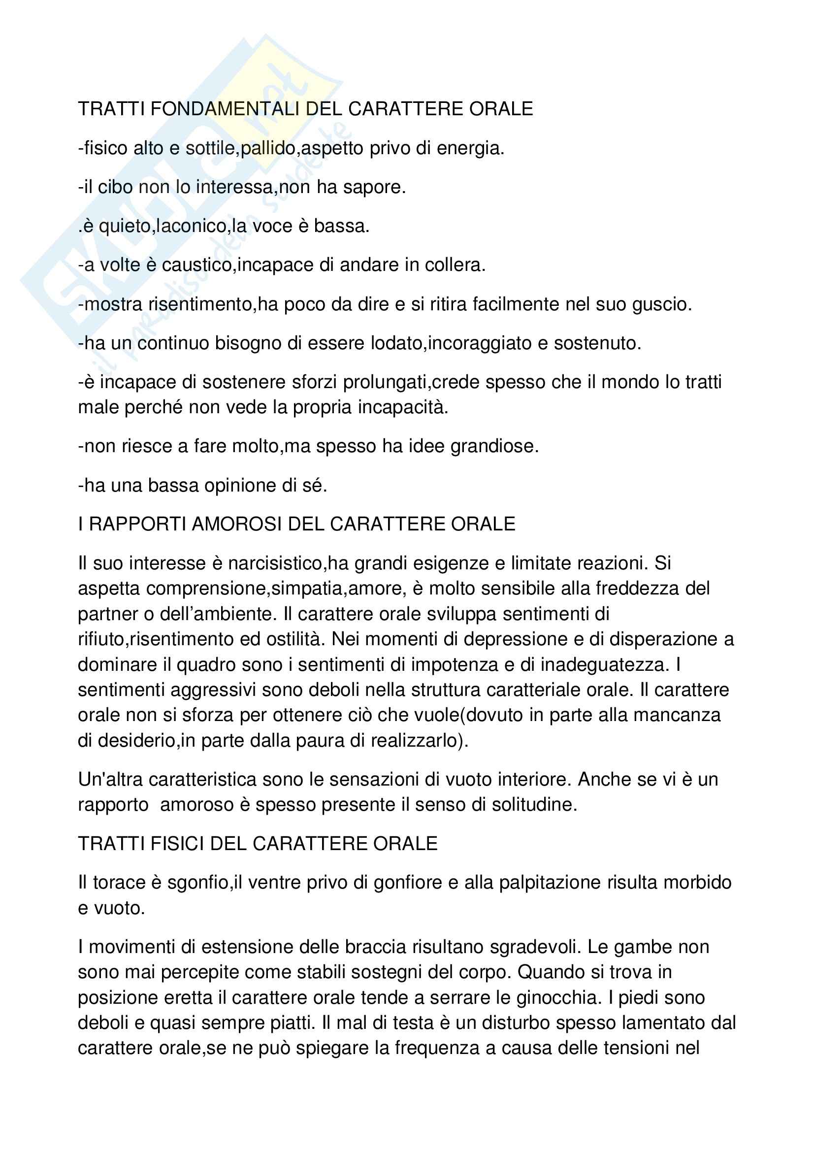 Pedagogia generale – Carattere orale Pag. 1