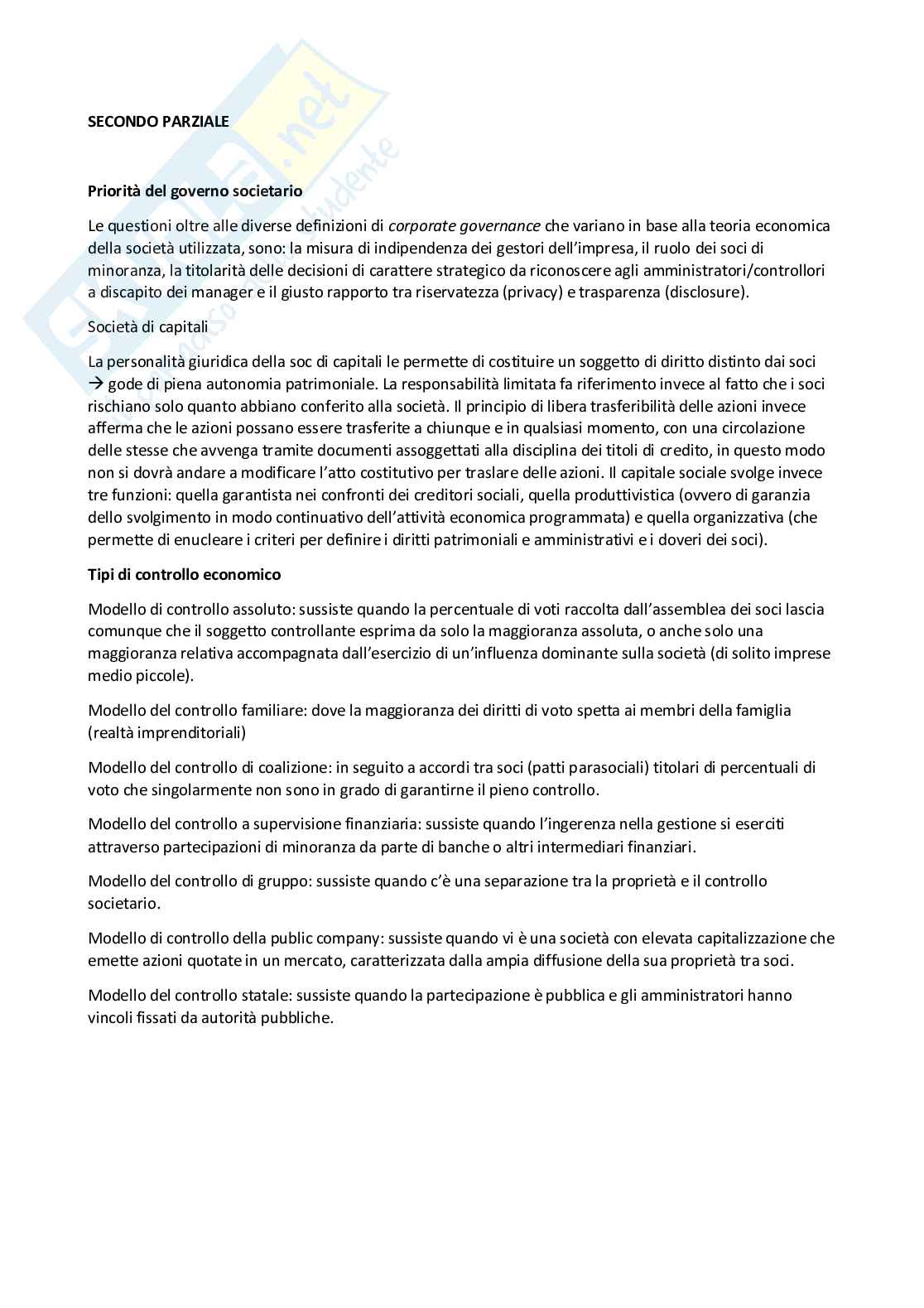 Diritto commerciale - riassunti 2 parziale Pag. 1