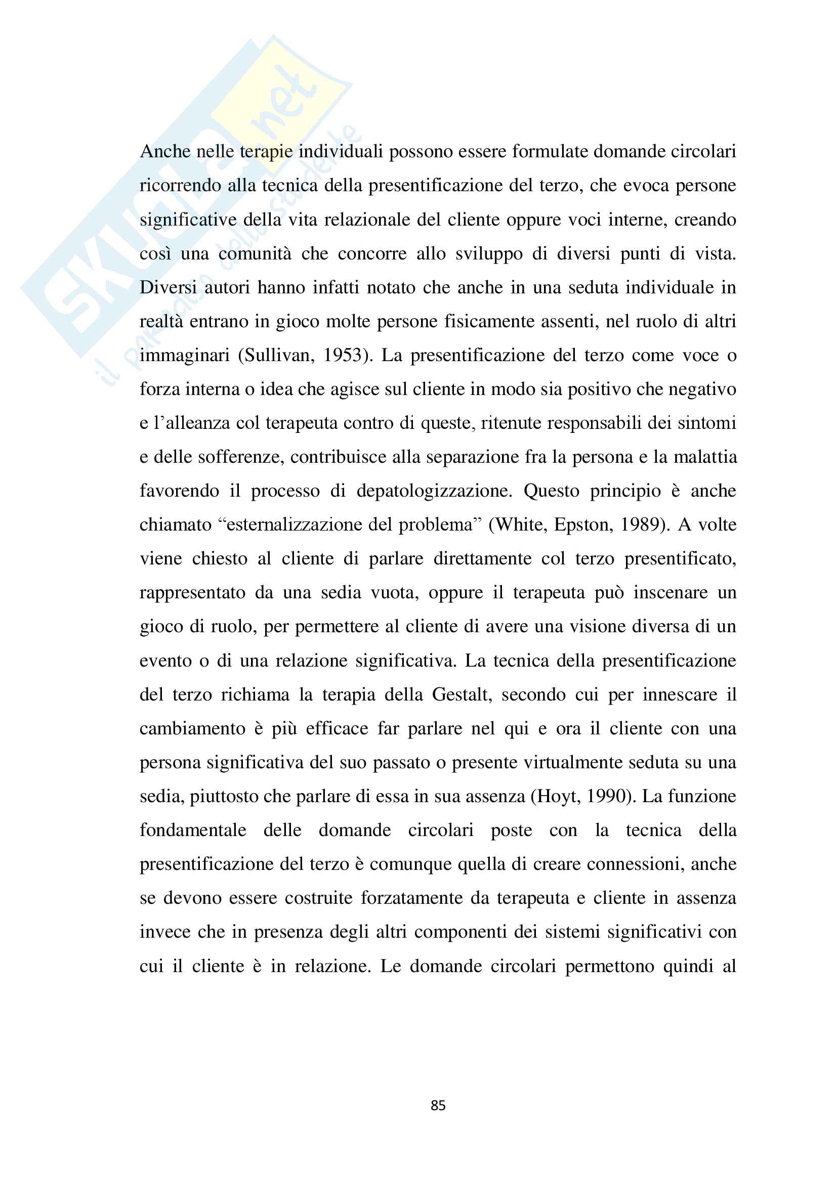Il concetto di insight in diversi modelli di psicoterapia Pag. 86