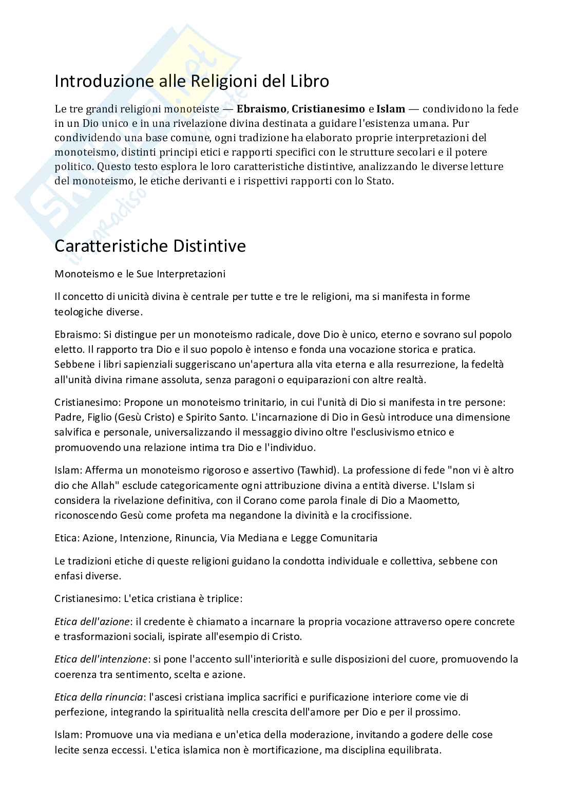 Appunti di Diritto ecclesiastico Pag. 1