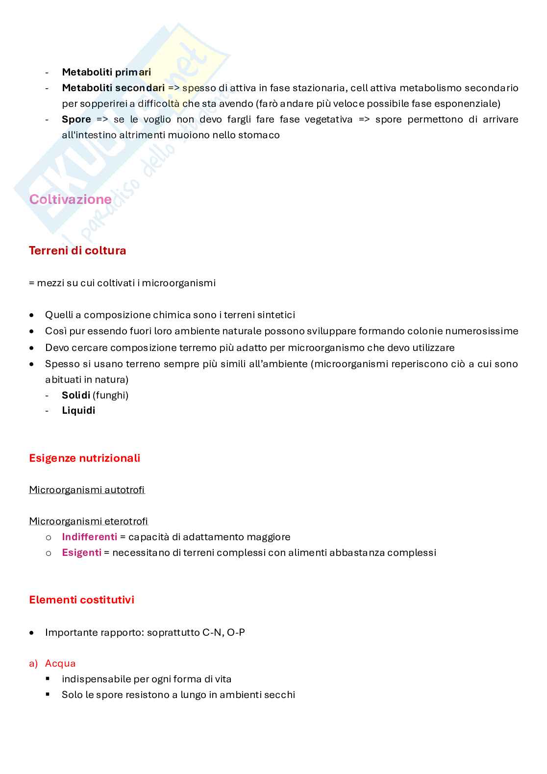 Biotecnologie delle fermentazioni appunti completi Pag. 21