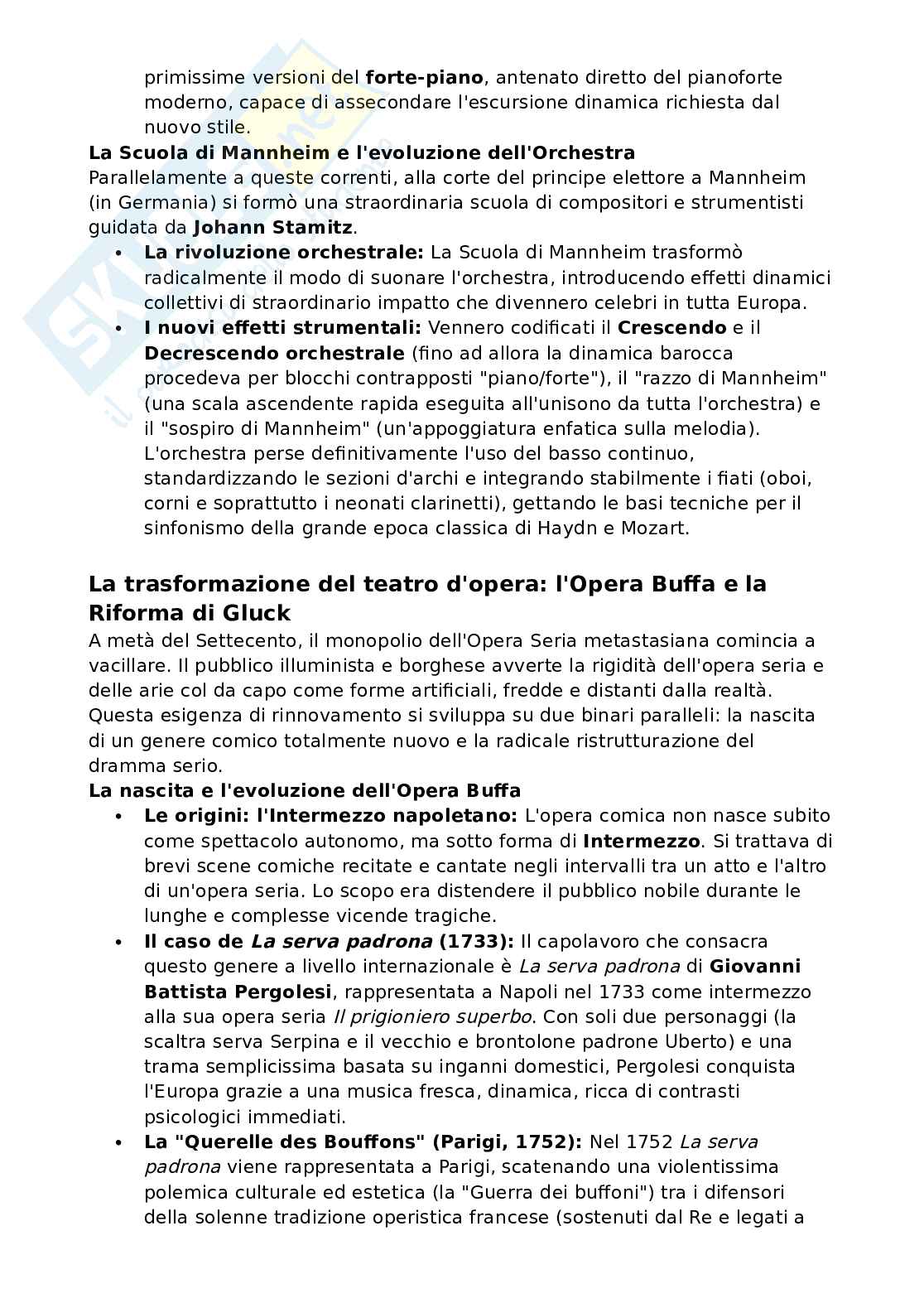 Riassunto esame Storia della musica, Prof. Pappalardo Matteo, libro consigliato Storia della musica - Parti V, VI, VII, VIII, IX, Baroni, Fubini, Vinay Pag. 16