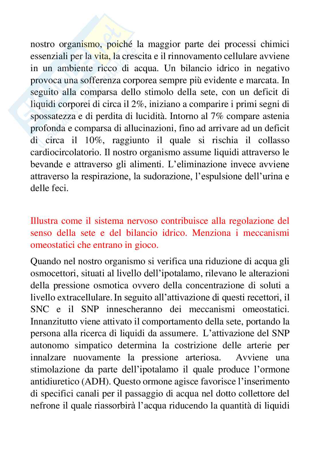 Domande aperte Fisiologia dei nutrienti Pag. 11
