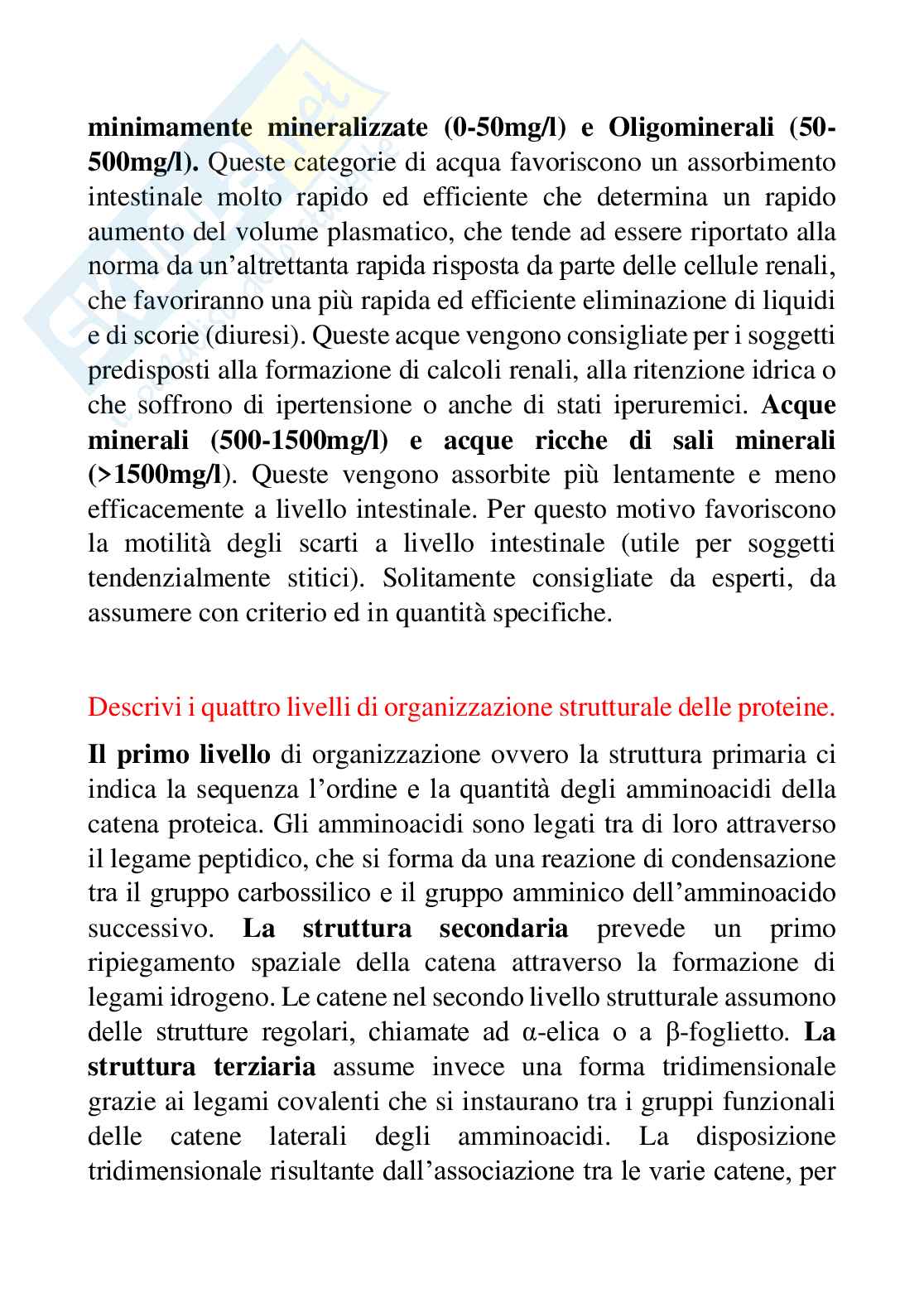 Domande aperte Fisiologia dei nutrienti Pag. 2