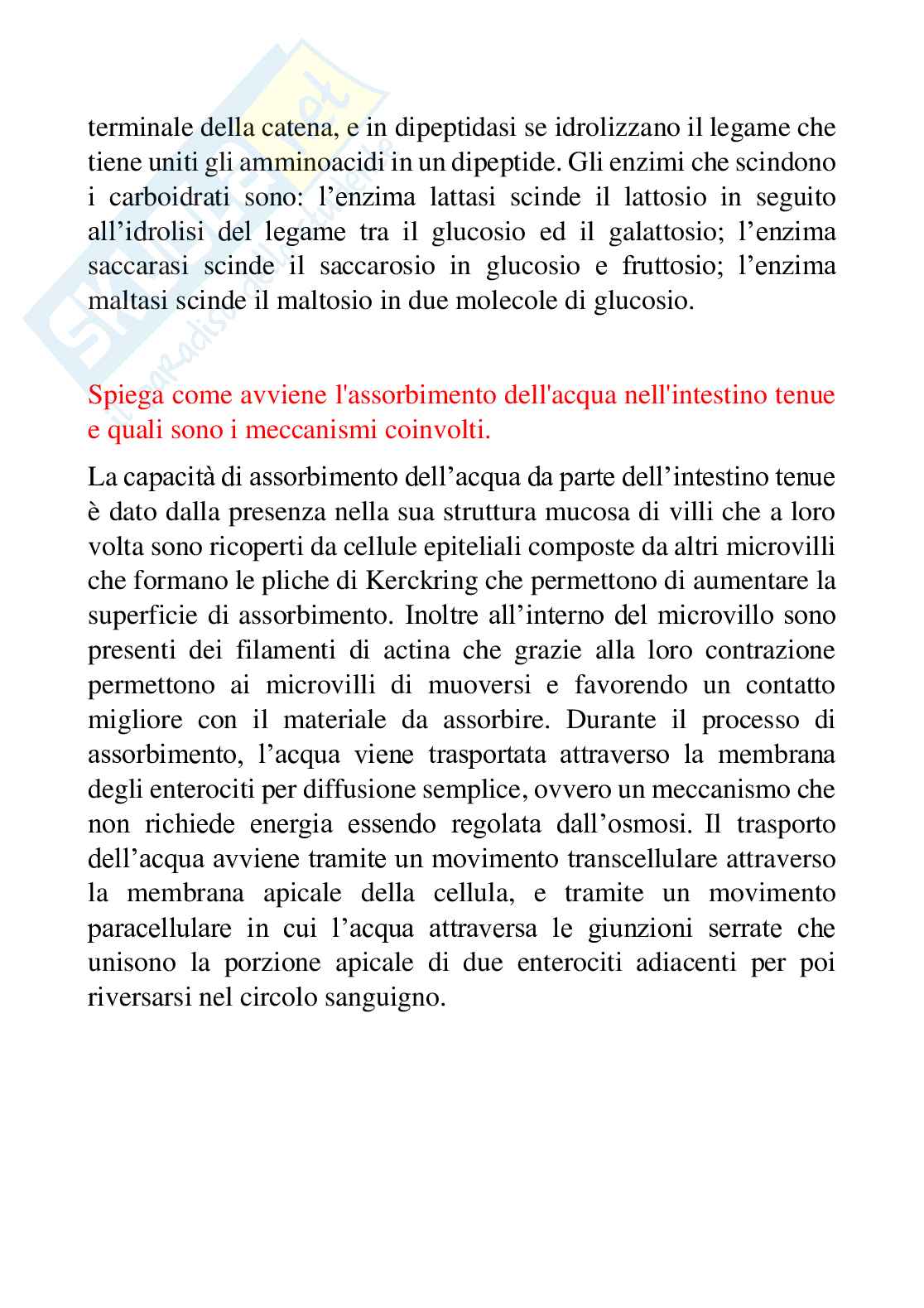 Domande aperte Fisiologia dei nutrienti Pag. 21
