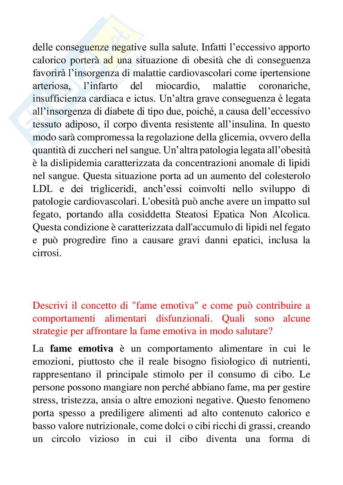 Domande aperte Fisiologia dei nutrienti Pag. 36