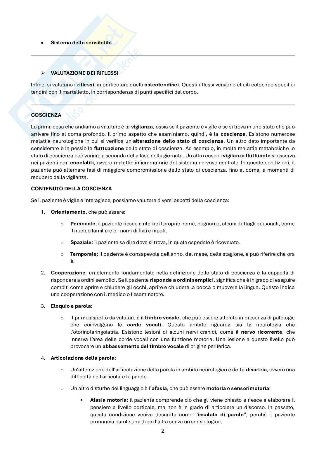 Neurologia per psicologi  Pag. 2