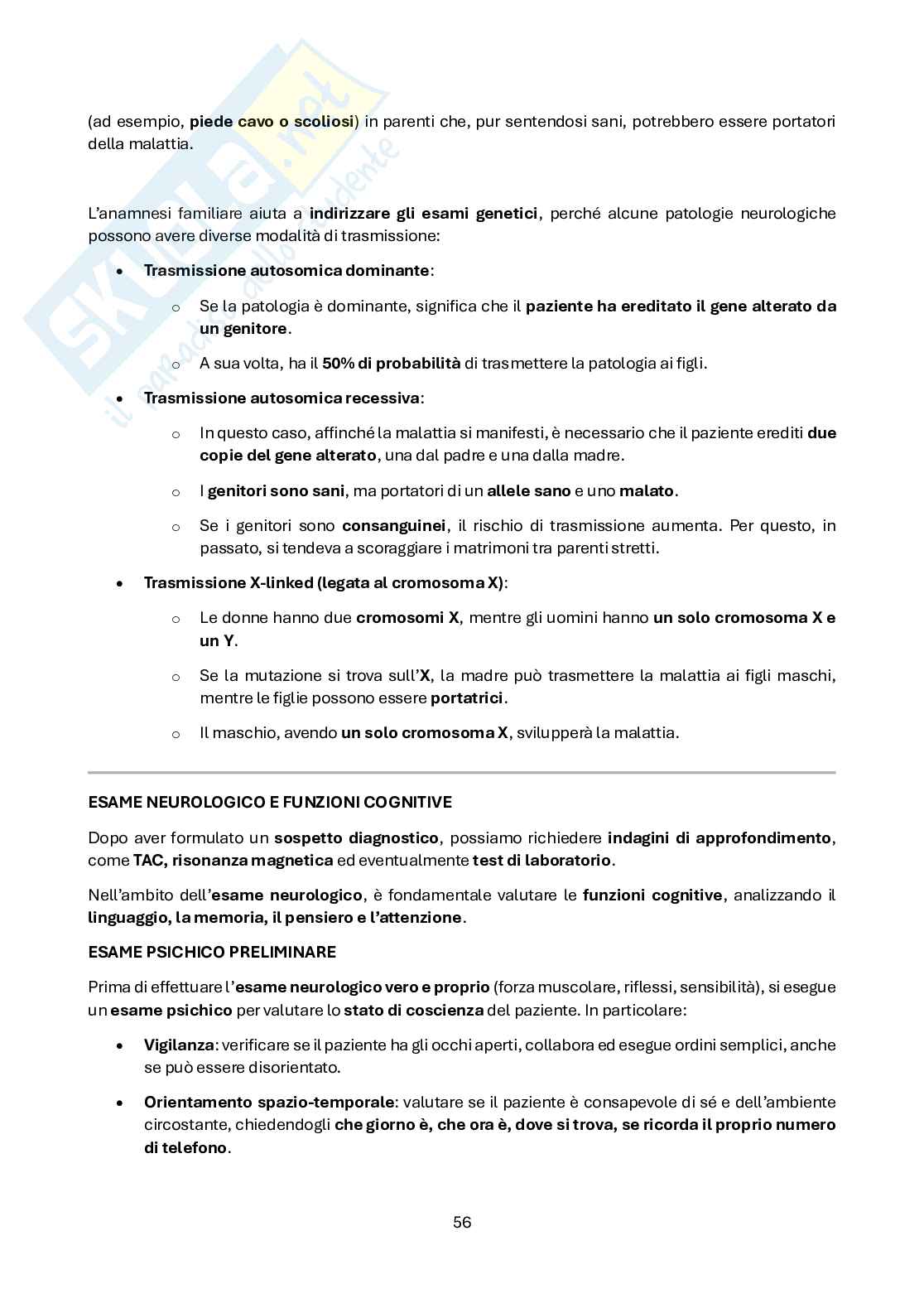 Neurologia per psicologi  Pag. 56