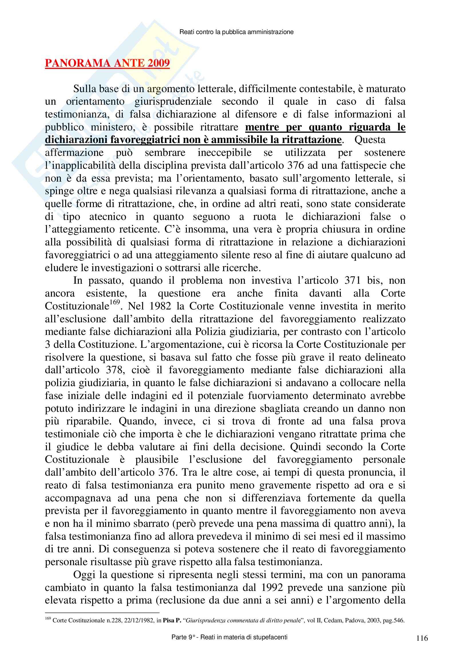 Diritto penale - reati contro la Pubblica Amministrazione- Appunti Pag. 116