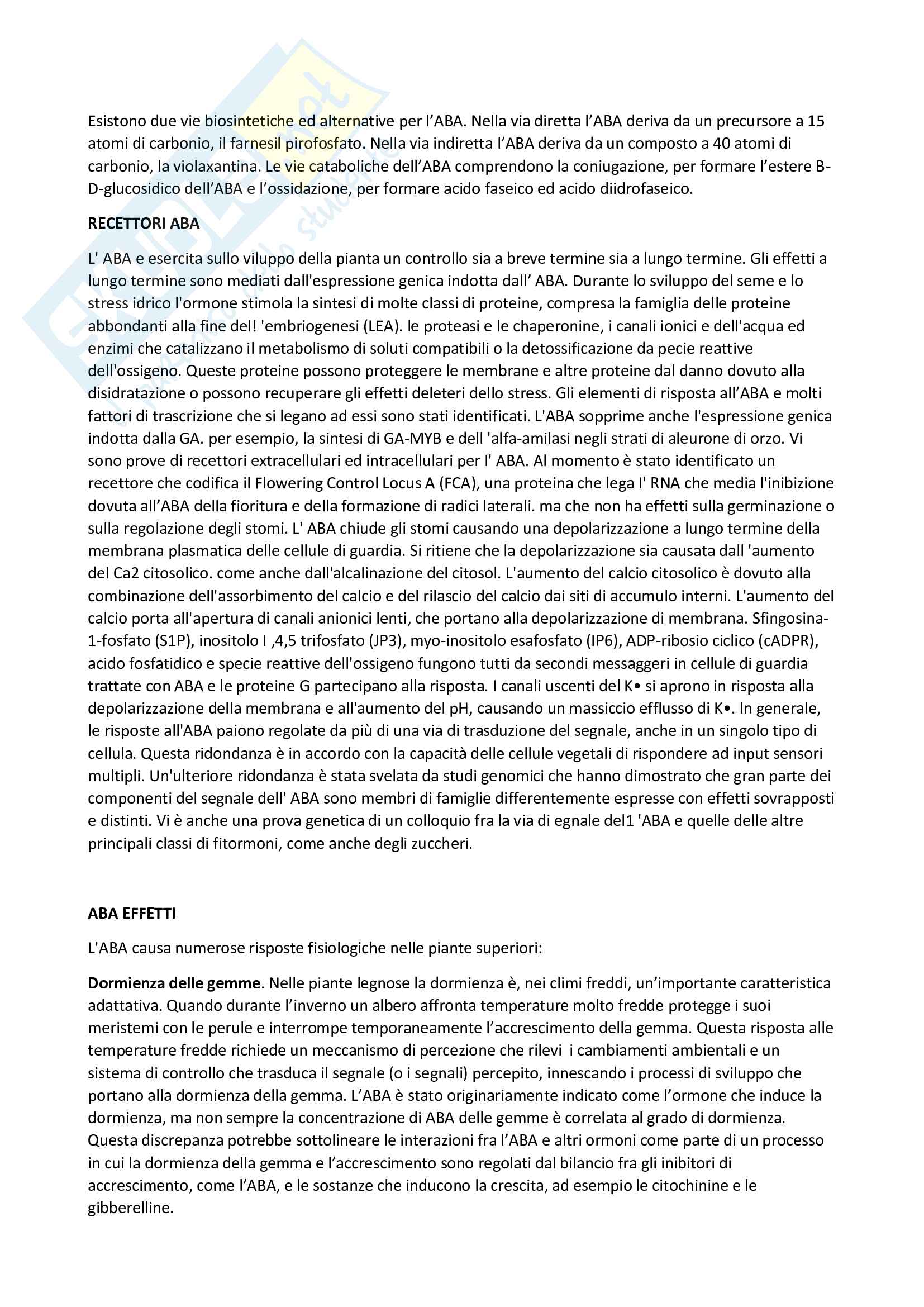 Fisiologia vegetale Pag. 21