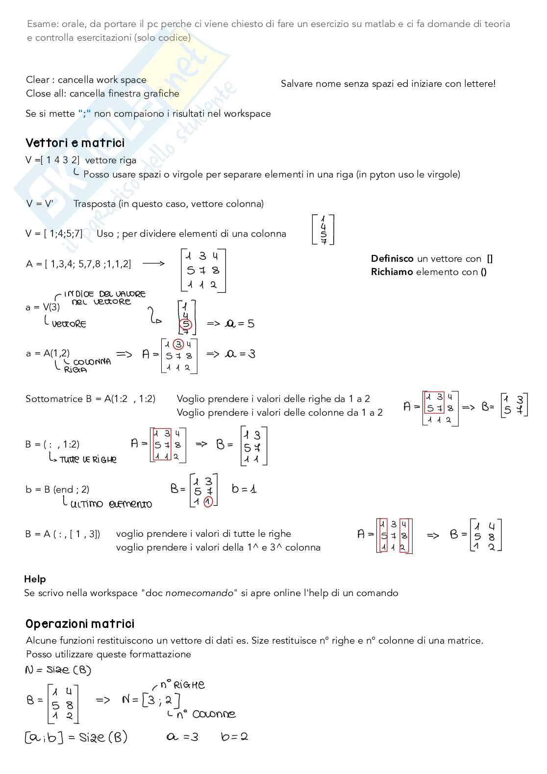 Appunti Metodi numerici per l'ingegneria navale Pag. 1