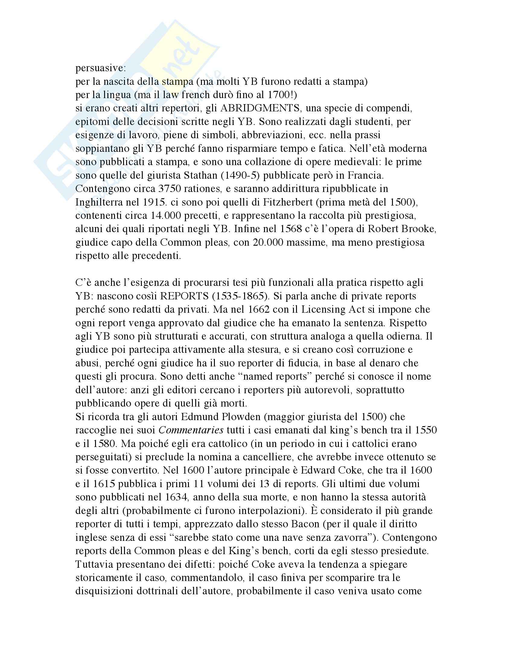 Storia del Diritto medievale e moderno Inglese Pag. 31
