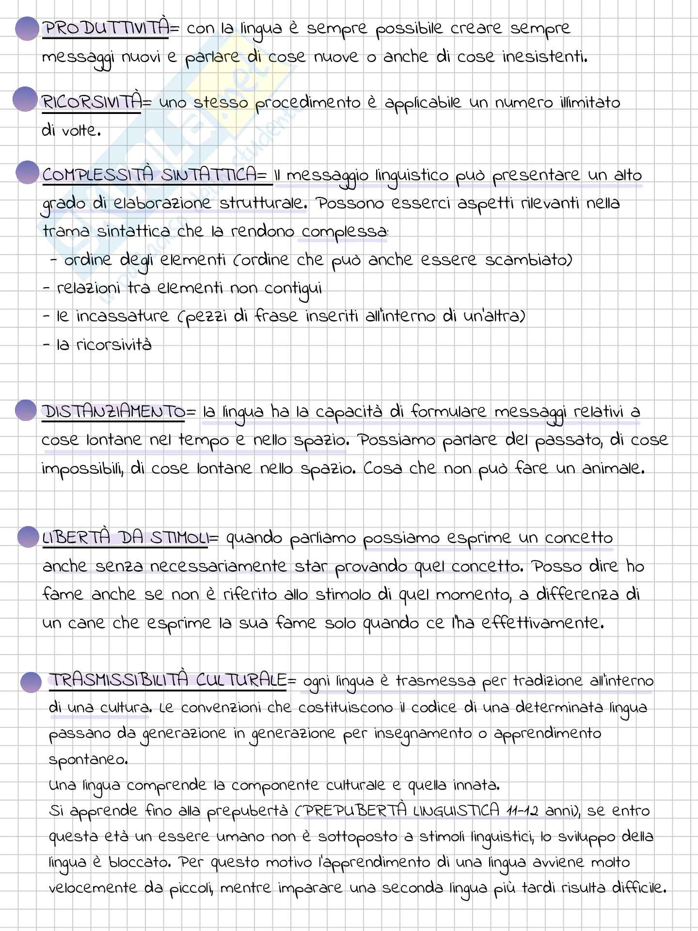 Riassunto esame Linguistica generale, Prof. Pozza Marianna, libro consigliato La linguistica , Berruto, Cerruti Pag. 11