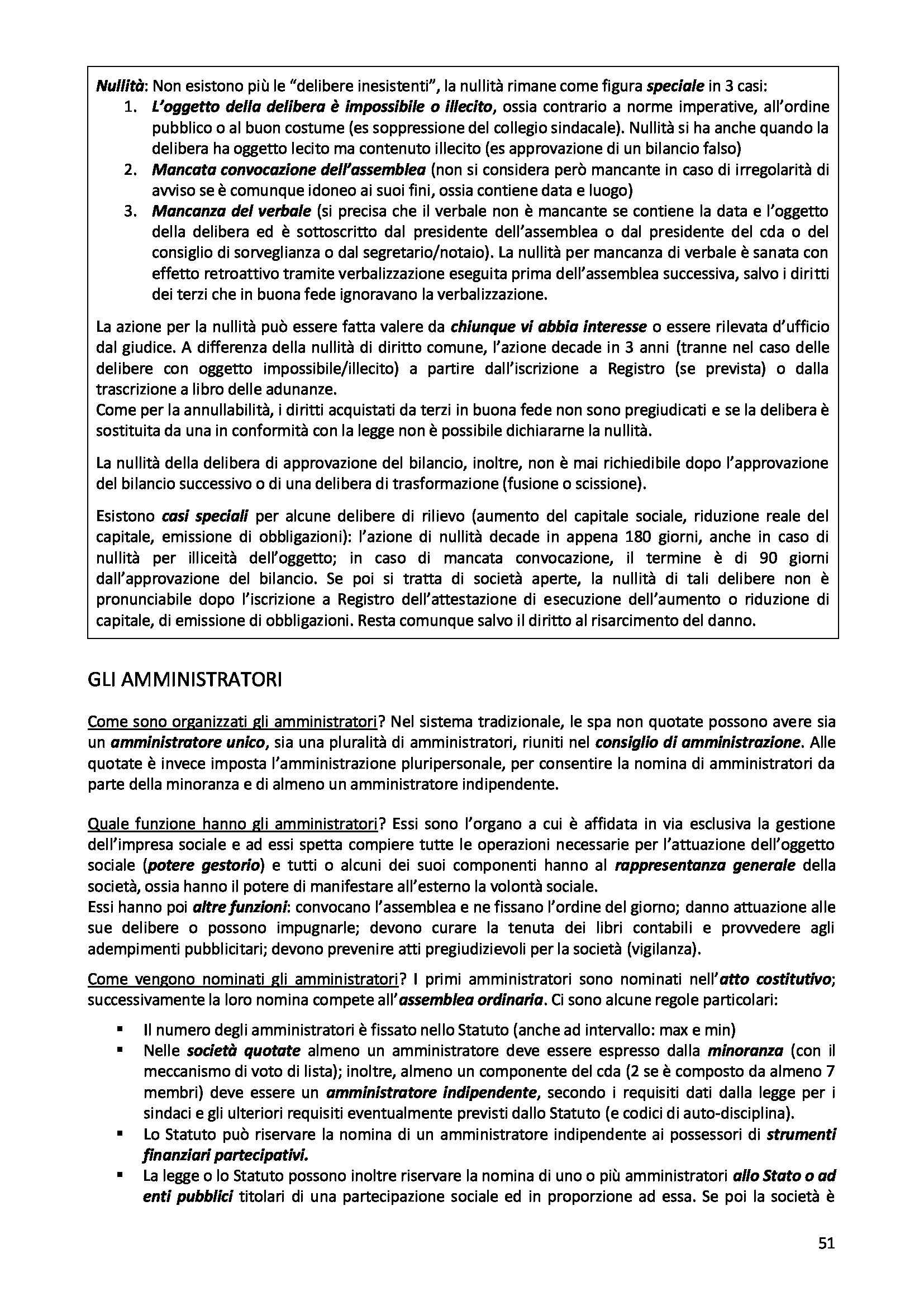 Riassunto esame Diritto commerciale, prof. Mosca, libro consigliato Manuale di Diritto commerciale, Campobasso Pag. 51