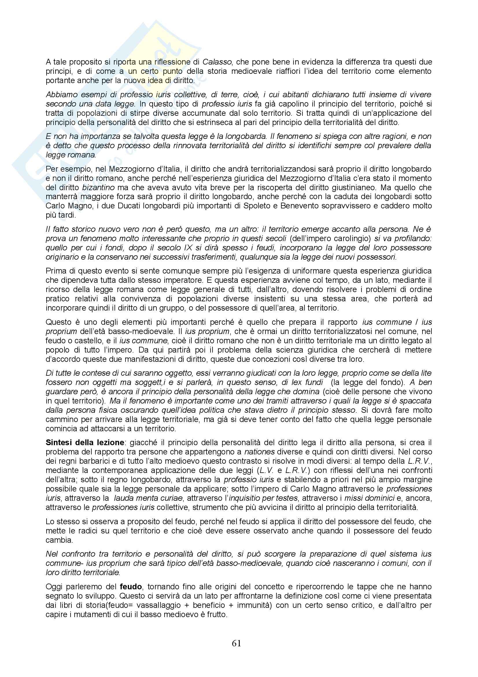 Storia del diritto italiano - lezioni Pag. 61