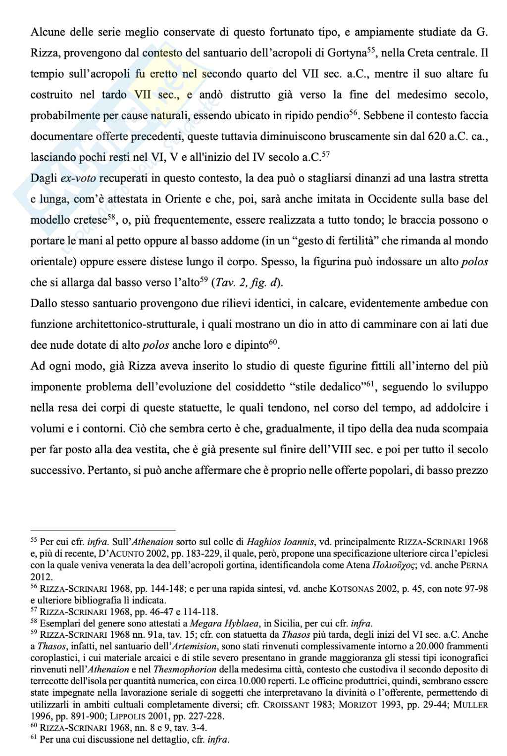 Riassunto esame Archeologia greca, Prof. D'acunto Matteo, libro consigliato Archeologia greca , Bejor Pag. 11