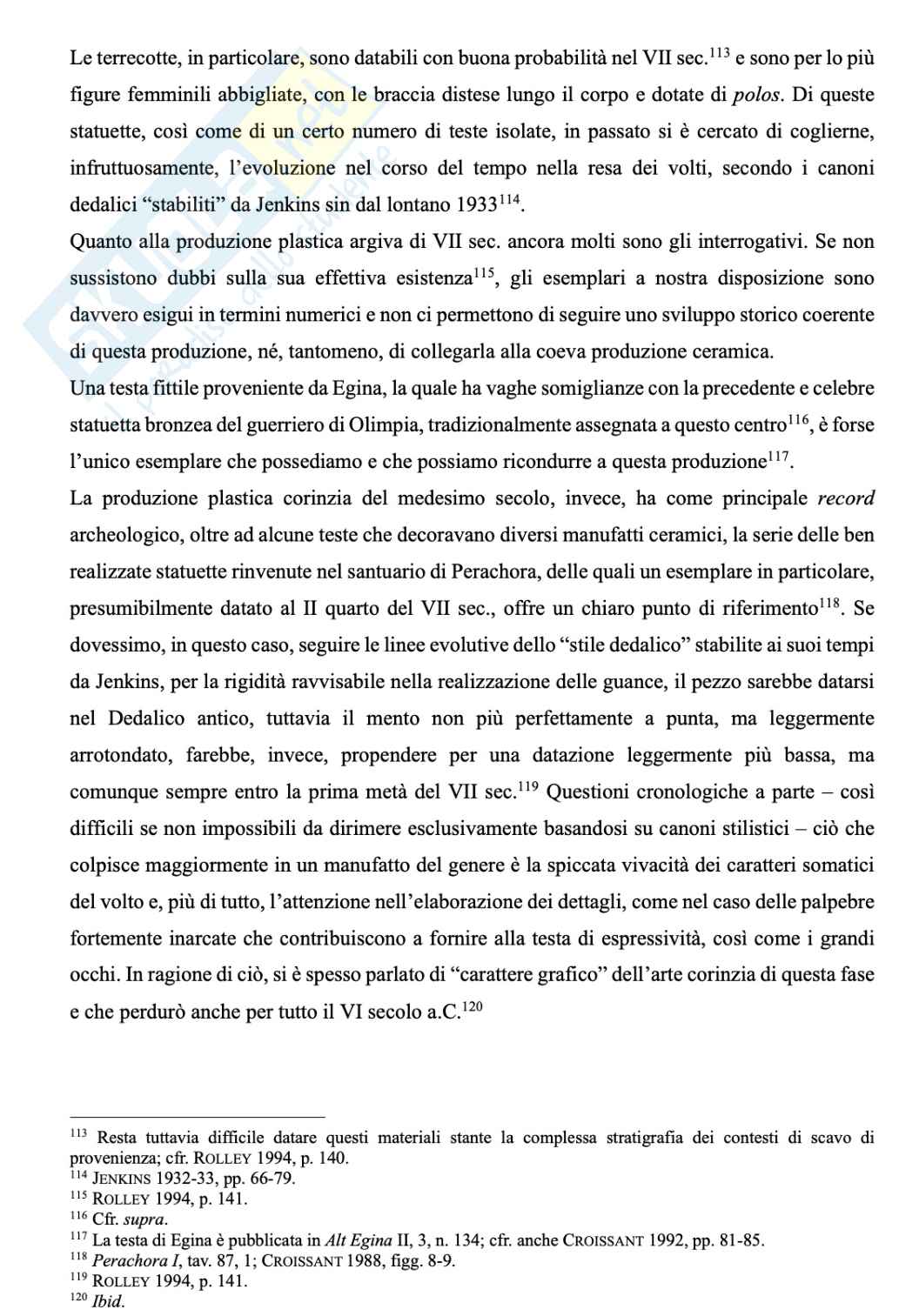 Riassunto esame Archeologia greca, Prof. D'acunto Matteo, libro consigliato Archeologia greca , Bejor Pag. 21