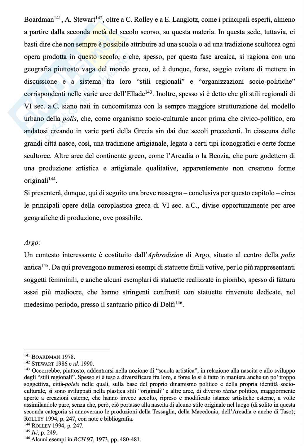 Riassunto esame Archeologia greca, Prof. D'acunto Matteo, libro consigliato Archeologia greca , Bejor Pag. 26