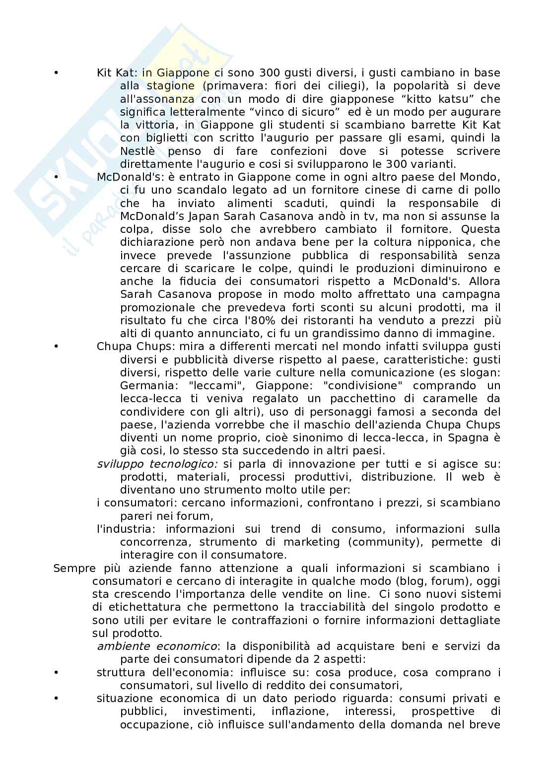 Marketing dei prodotti alimentari Pag. 11