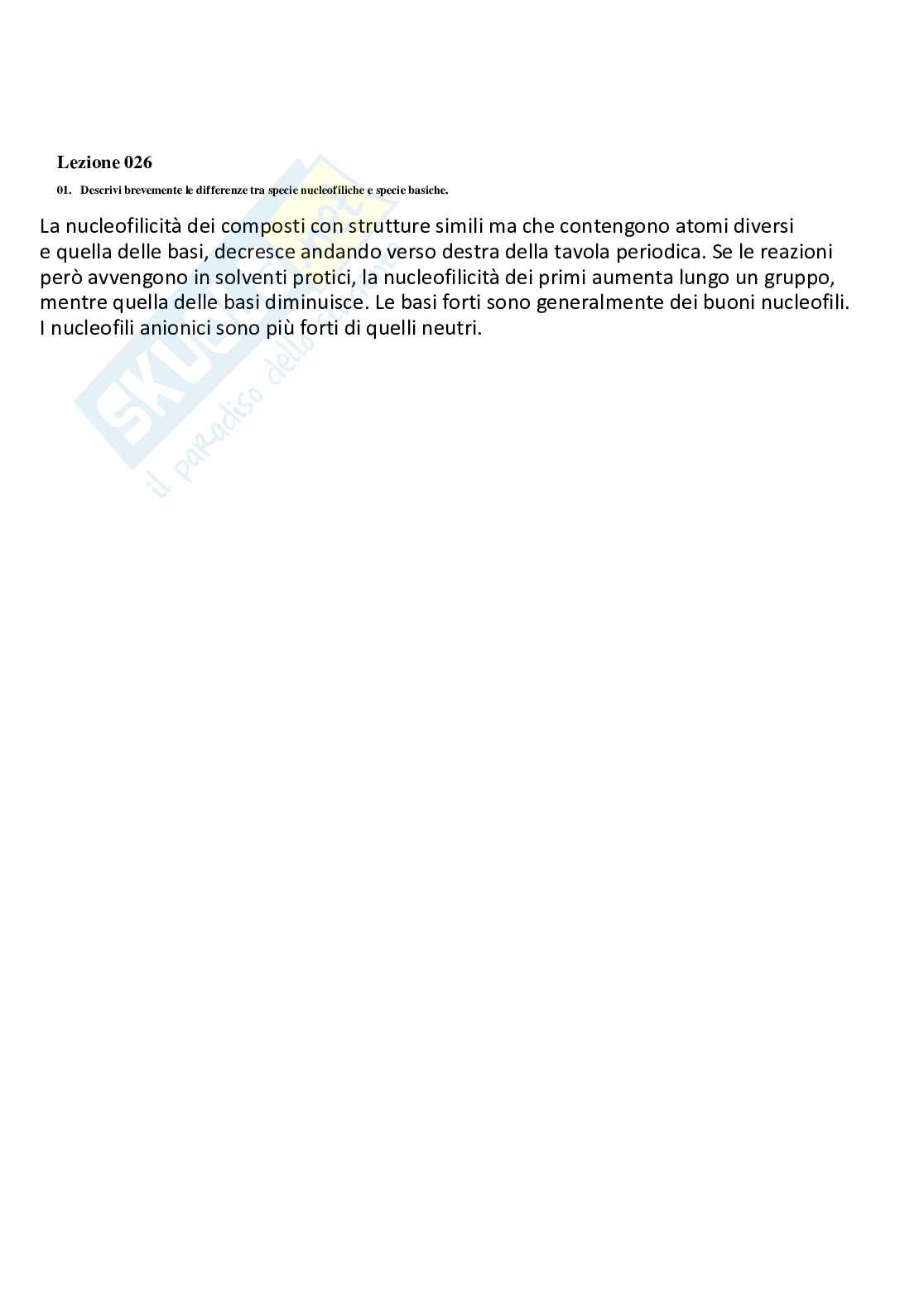 Paniere di Chimica organica - Risposte multiple e aperte Pag. 41
