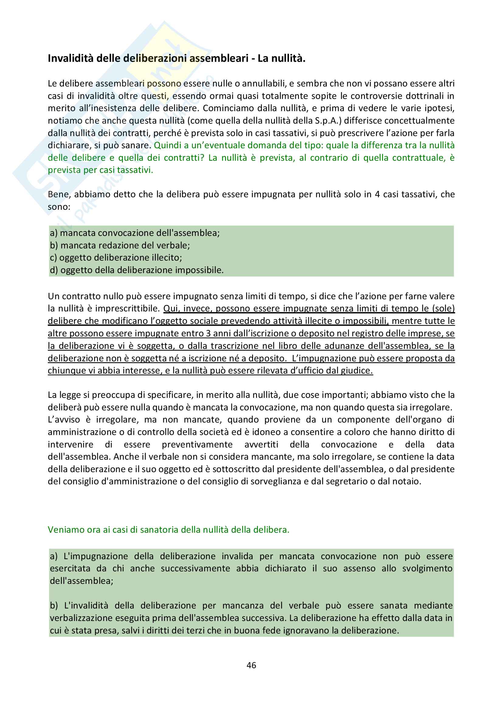 Diritto Commerciale Progredito, prof Cetra Pag. 46