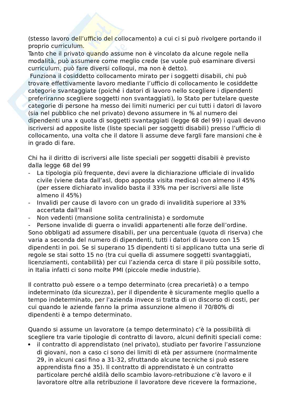 Legislazione sanitaria - Diritto del lavoro Pag. 6