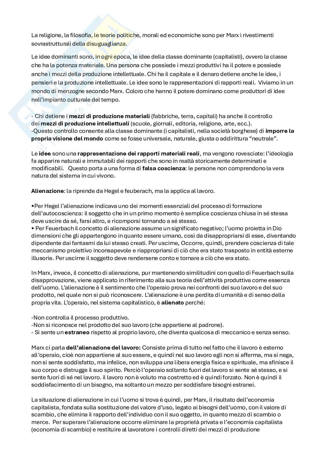 Riassunto esame Sociologia generale, Prof. Simoncini Dario, libro consigliato Il pensiero sociologico , Crespi  Pag. 6