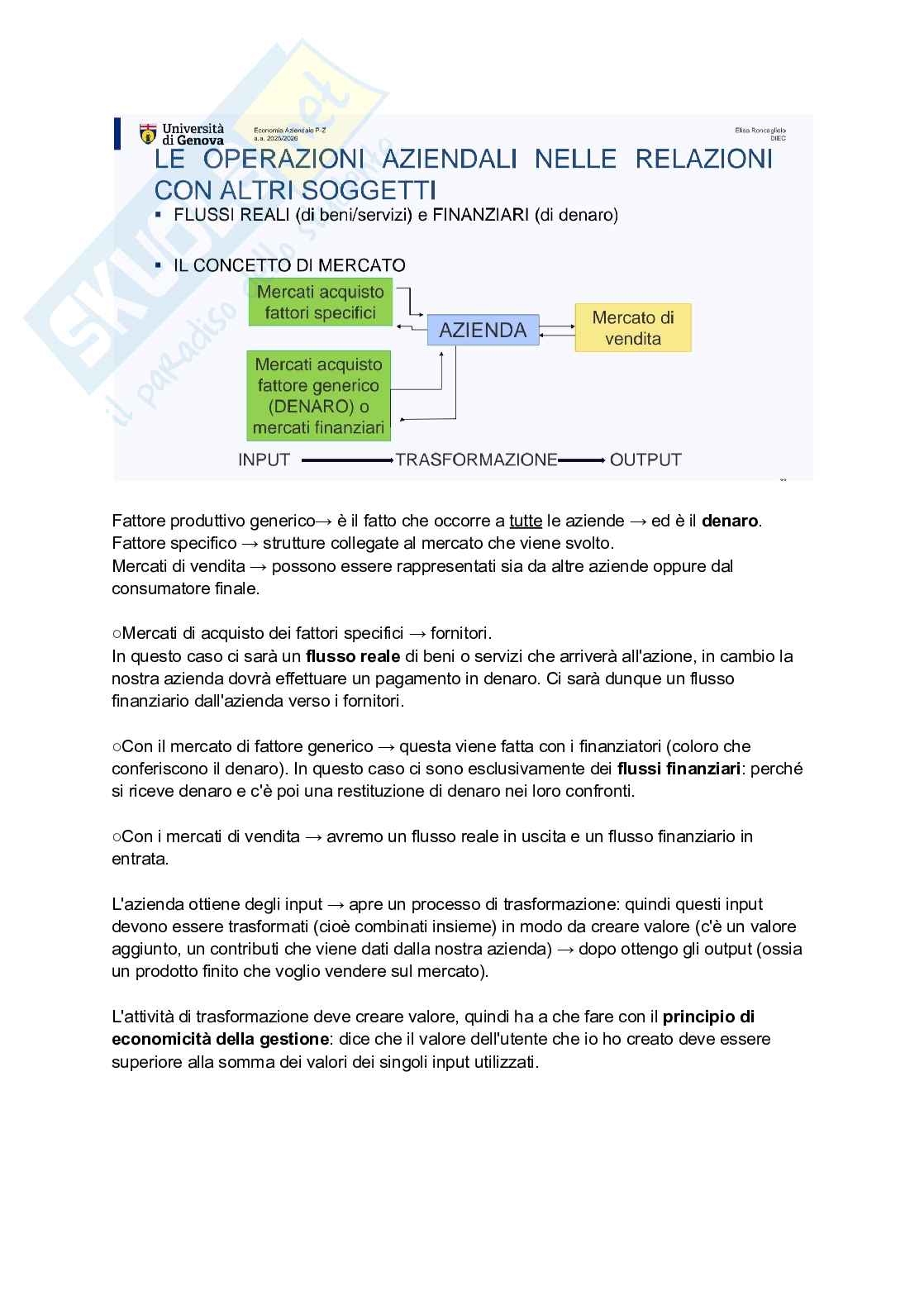 Appunti di Economia aziendale  Pag. 6