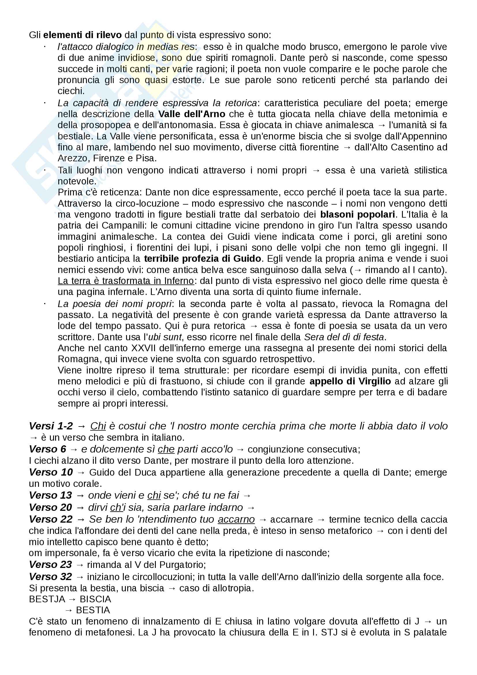 Appunti di Storia della lingua italiana (lezioni complete) Pag. 76