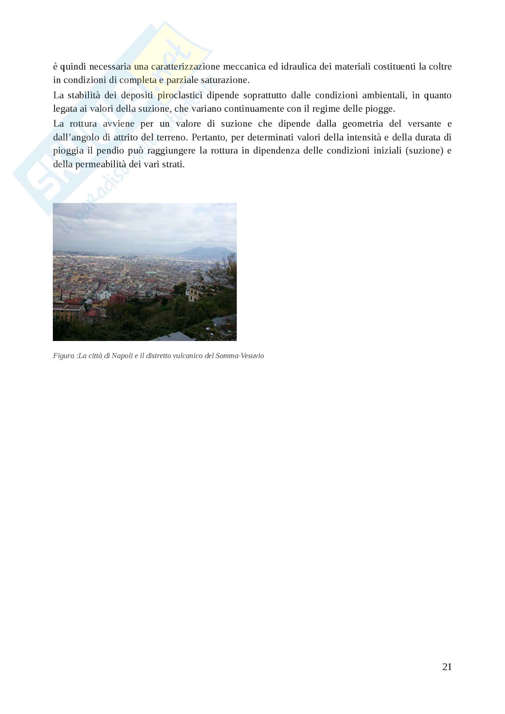 Tesi di Laurea "Caratterizzazione idraulica di una piroclastite campana" Pag. 21