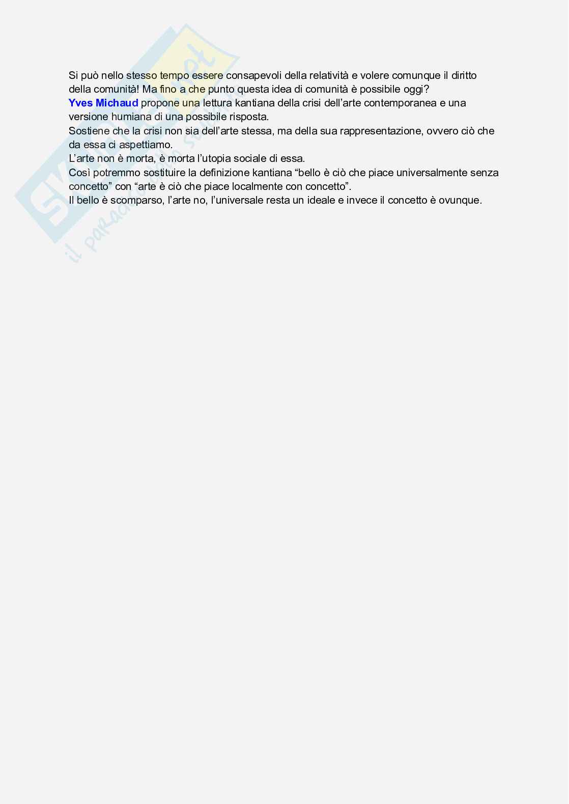 Riassunto esame Estetica, Prof. Pulejo Raffaella, libro consigliato Elementi di estetica, Sauvanet  Pag. 21