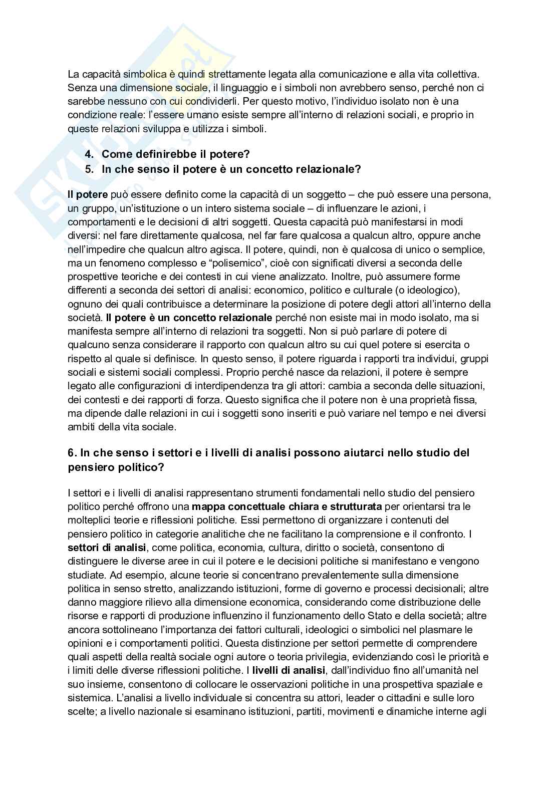 Analisi del linguaggio politico  Pag. 2