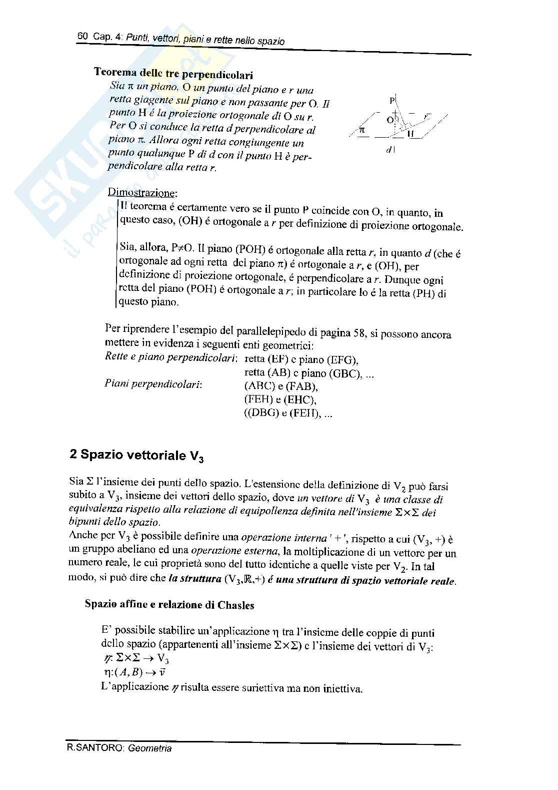 Punti, vettori, piani e rette nello spazio Pag. 6