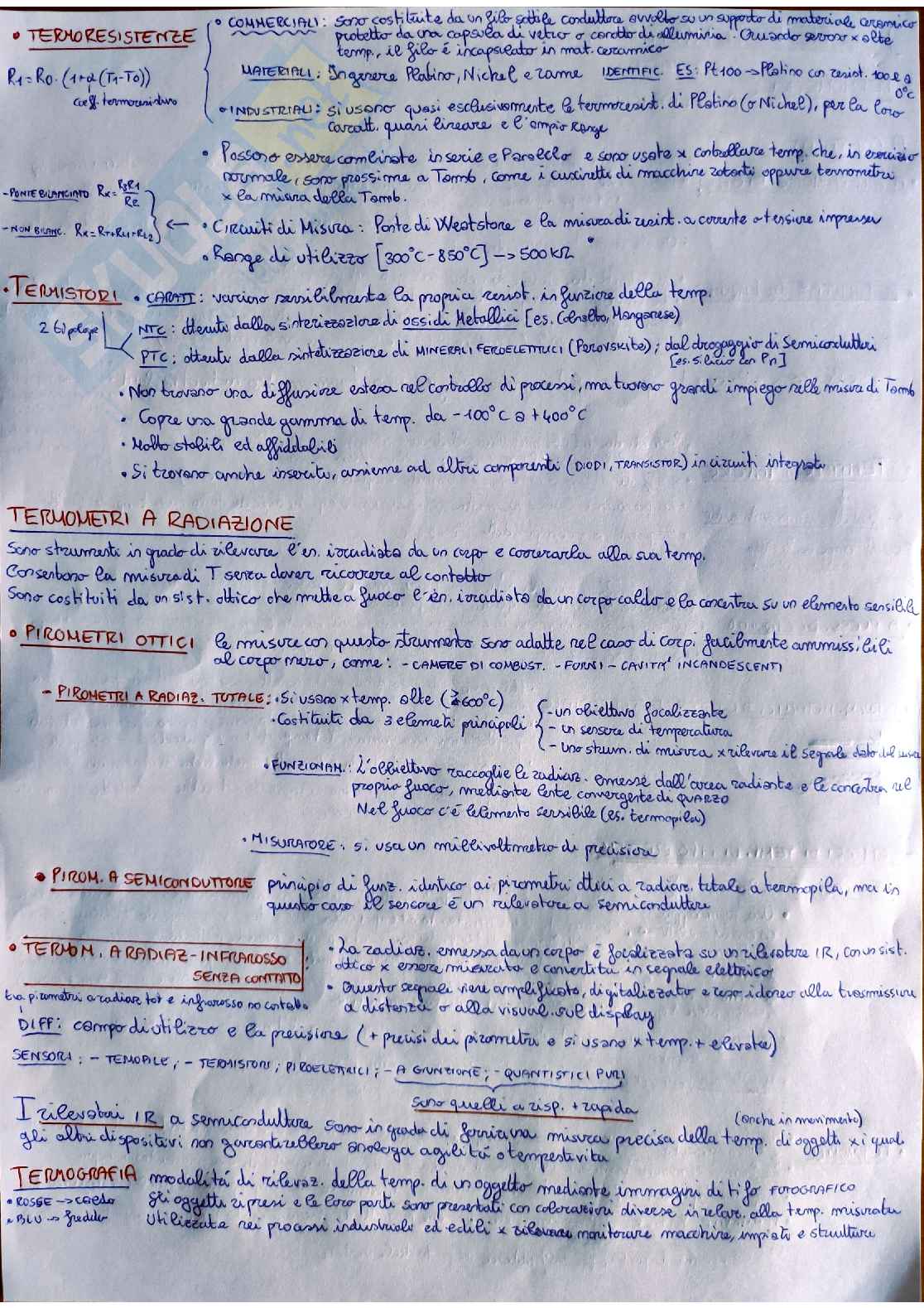Riassunto d'esame - Misure meccaniche e termiche, prof. Malcovati Pag. 6