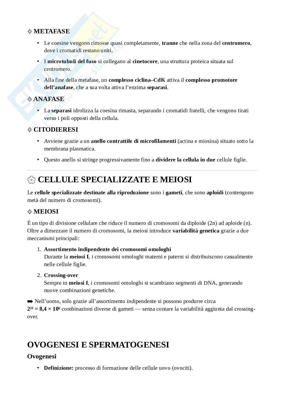 Appunti di Biologia Pag. 21