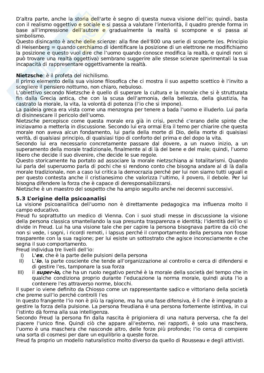 Riassunto esame Storia della pedagogia e delle Istituzioni educative, Prof. Marrone Andrea, libro consigliato Novecento pedagogico e nuovo millennio, Chiosso Pag. 41