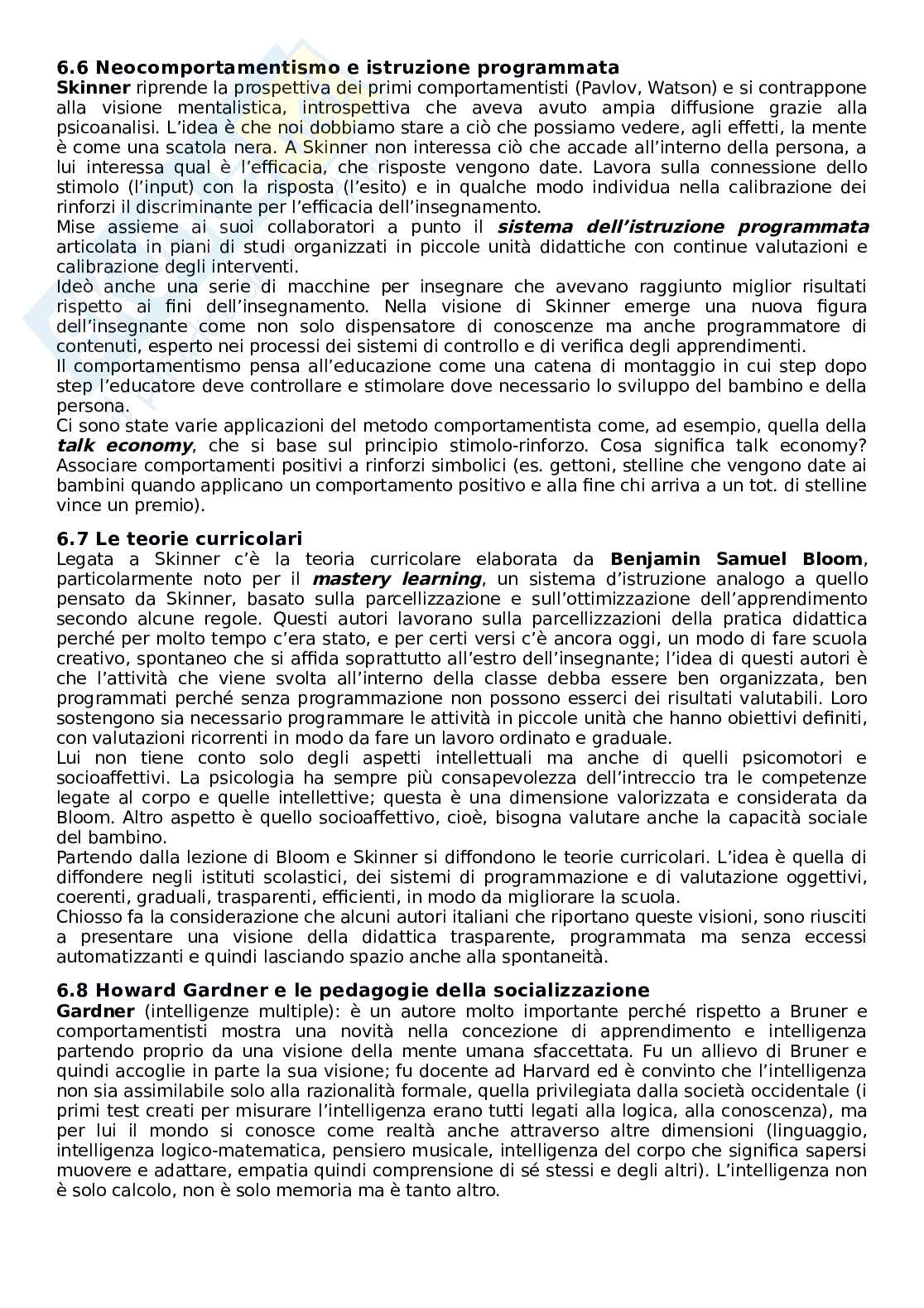 Riassunto esame Storia della pedagogia e delle Istituzioni educative, Prof. Marrone Andrea, libro consigliato Novecento pedagogico e nuovo millennio, Chiosso Pag. 51