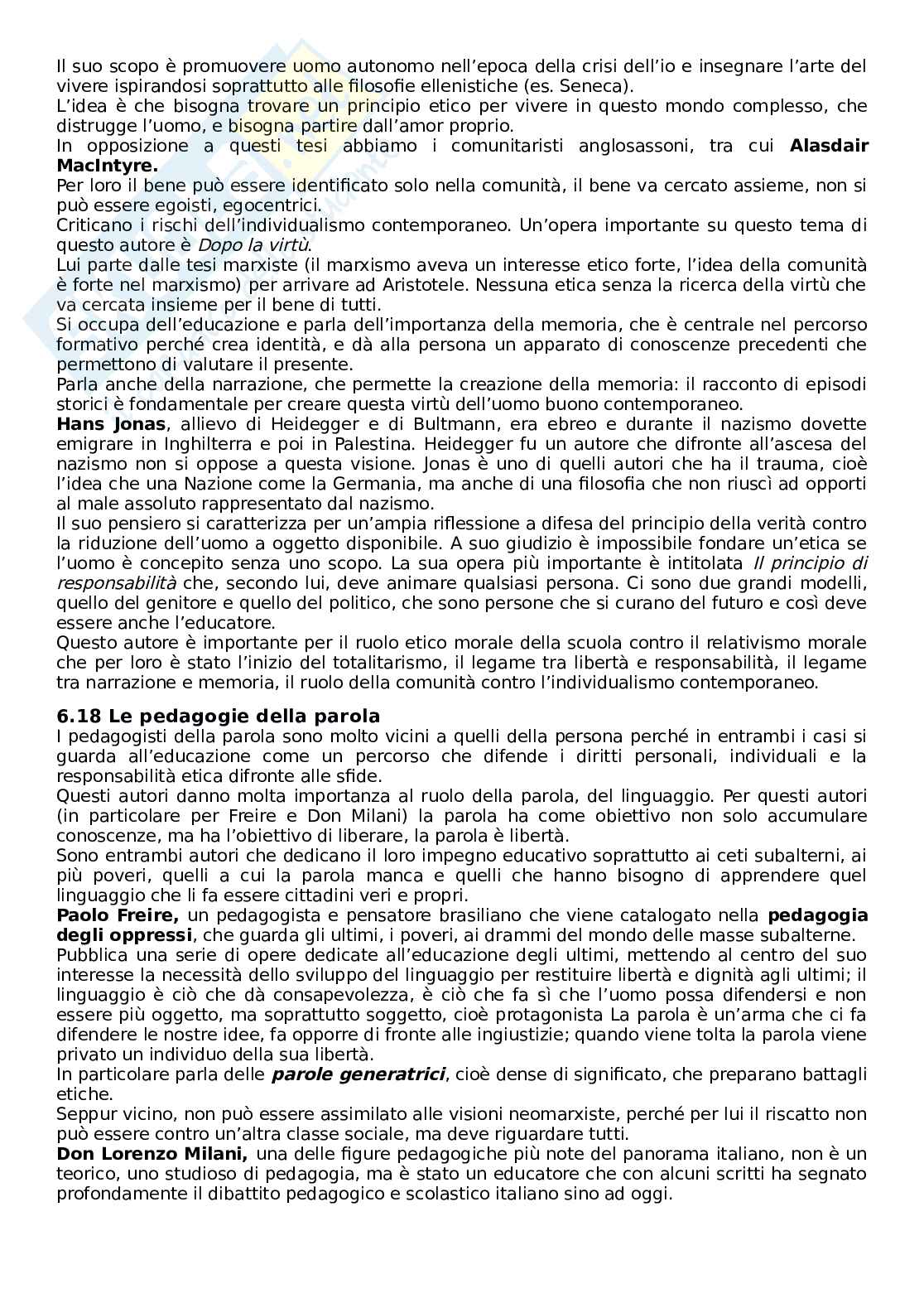 Riassunto esame Storia della pedagogia e delle Istituzioni educative, Prof. Marrone Andrea, libro consigliato Novecento pedagogico e nuovo millennio, Chiosso Pag. 56