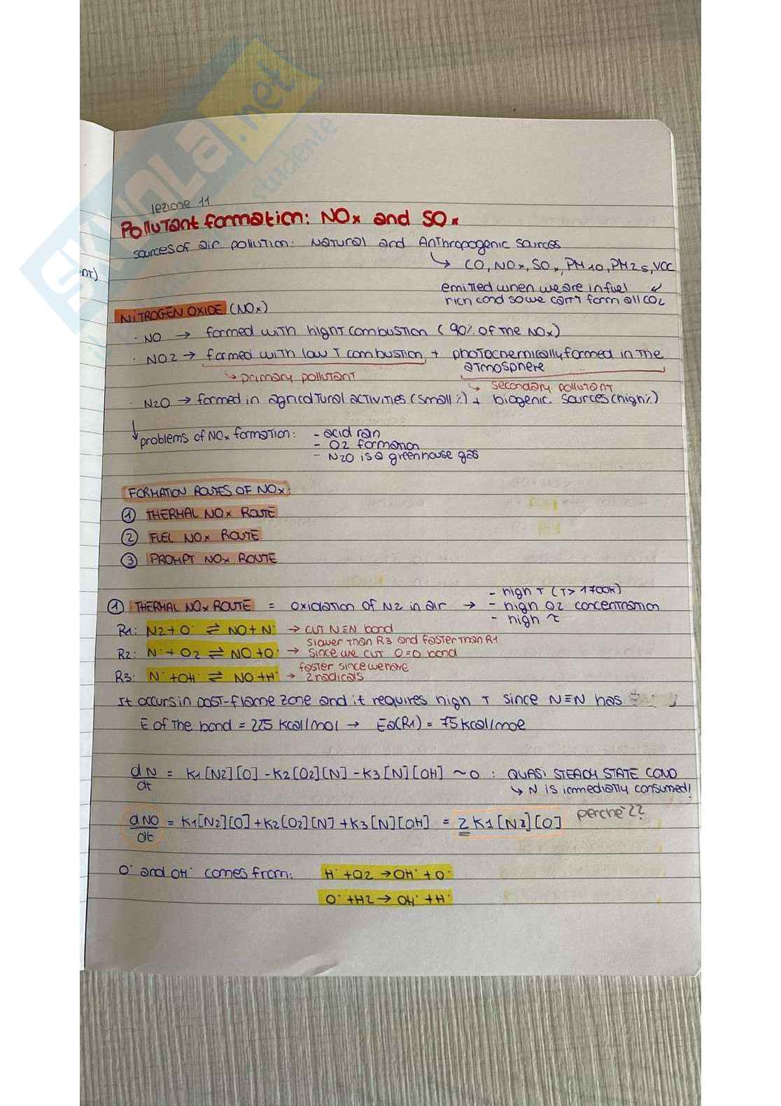 Enviromental chemistry engineering Pag. 1