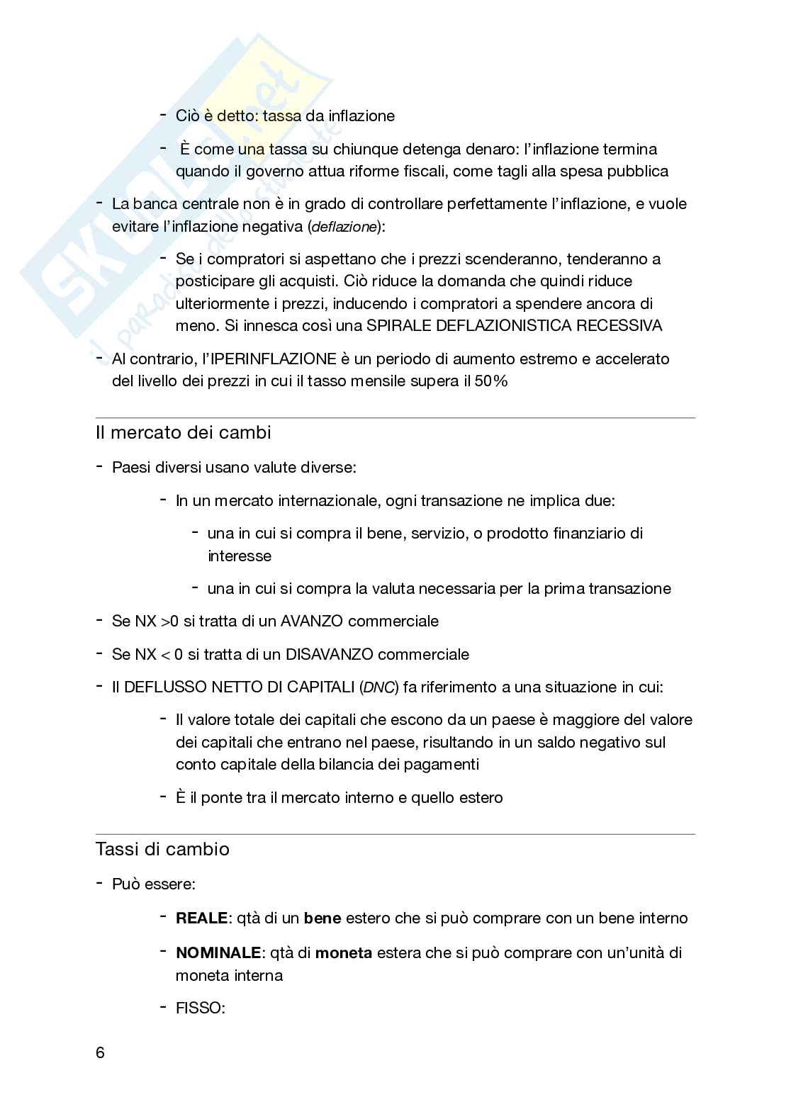 Schema di Macroeconomia per istituzioni di Economia politica Pag. 6