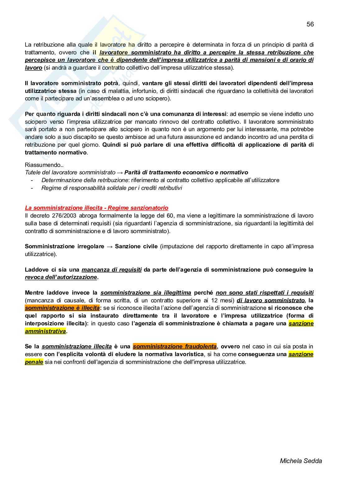 Diritto del lavoro Pag. 56