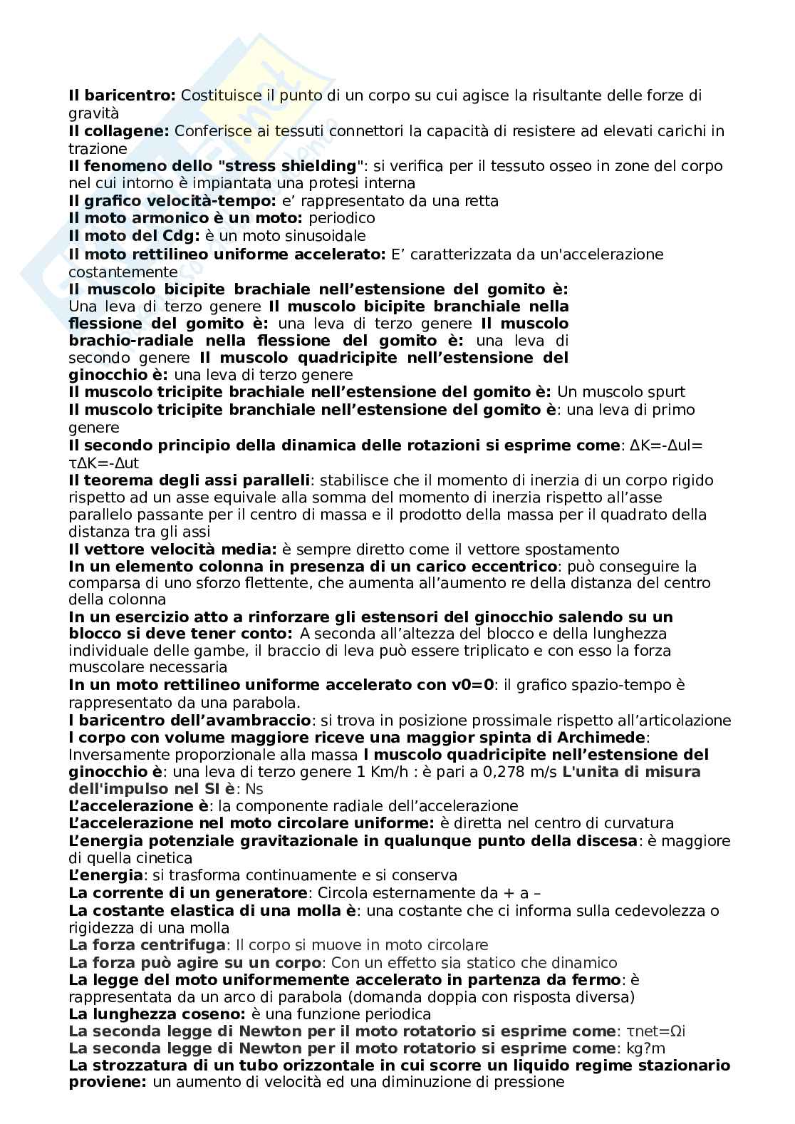 Paniere Biomeccanica - Fondamenti di biomeccanica del movimento umano, aggiornato e completo Pag. 21