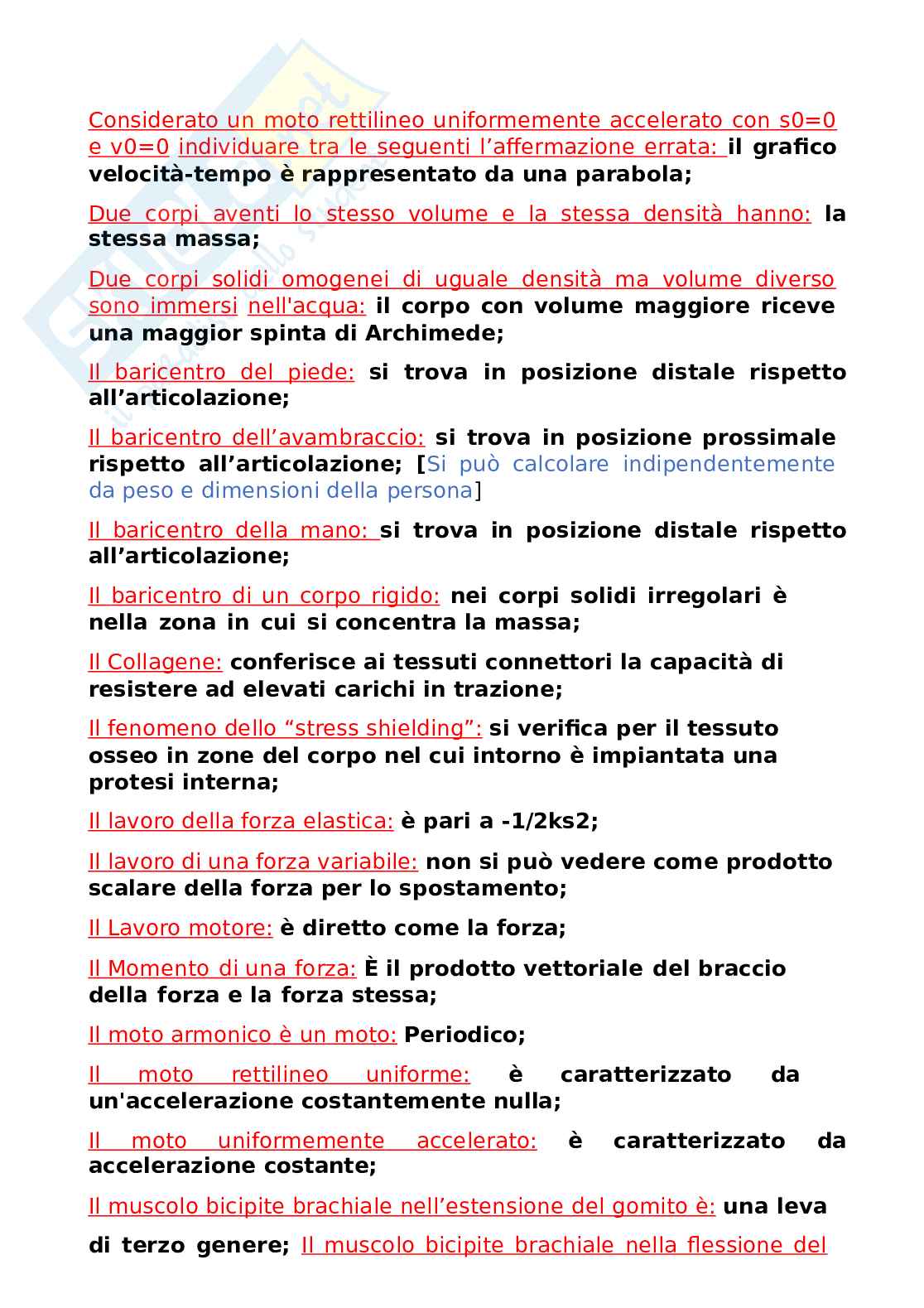 Paniere Biomeccanica - Fondamenti di biomeccanica del movimento umano, aggiornato e completo Pag. 26