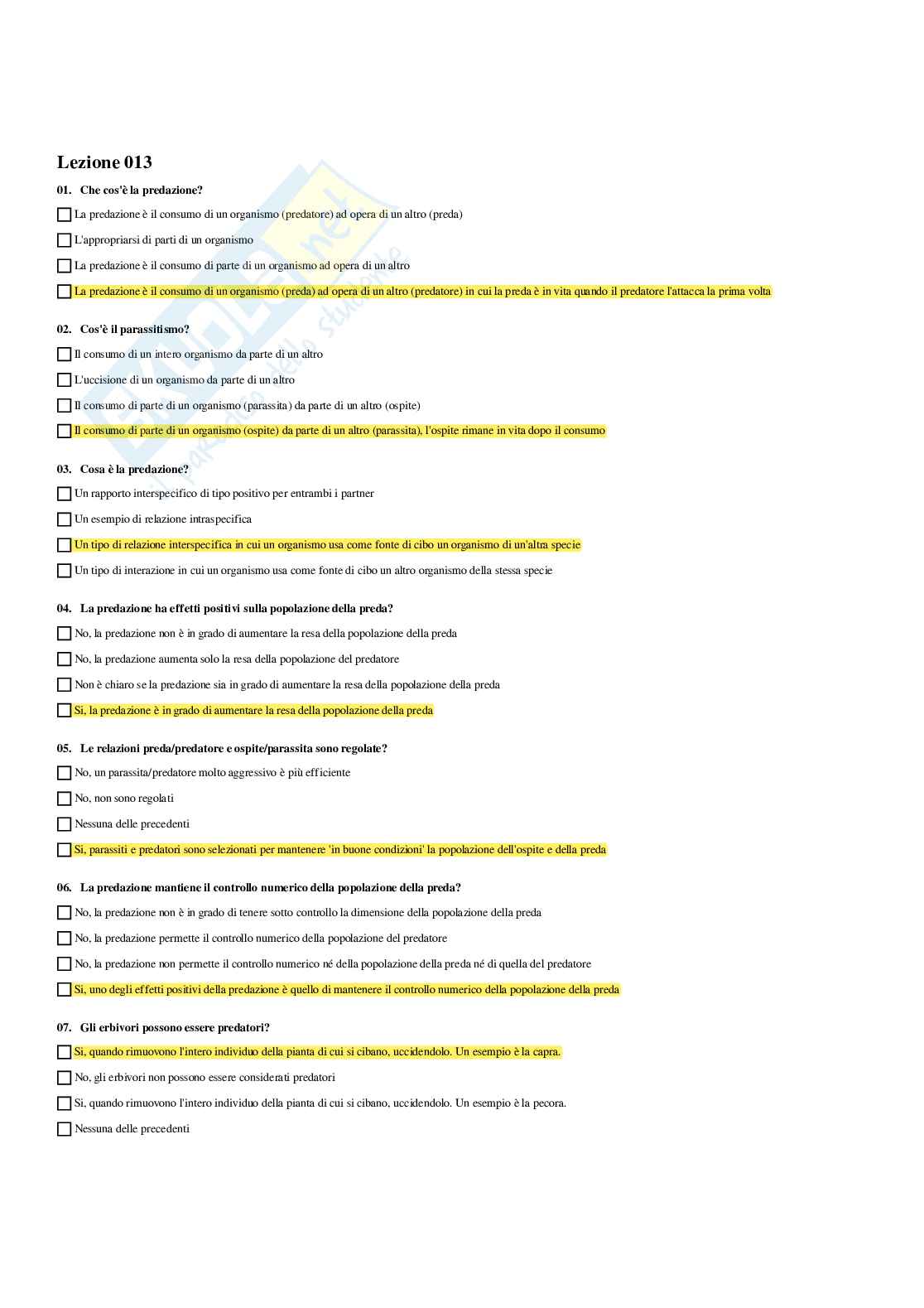 Paniere Ecologia  - Risposte multiple - aggiornato (2026) Pag. 16