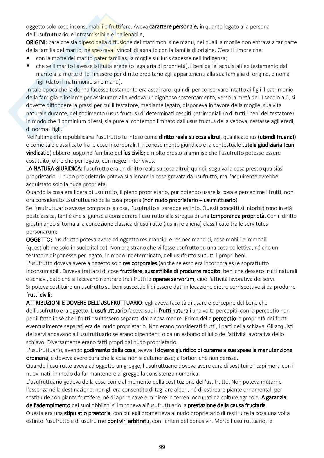 Riassunto esame Diritto privato romano, Prof. Barbati Stefano, libro consigliato Istituzioni di diritto privato romano, Marrone Pag. 26