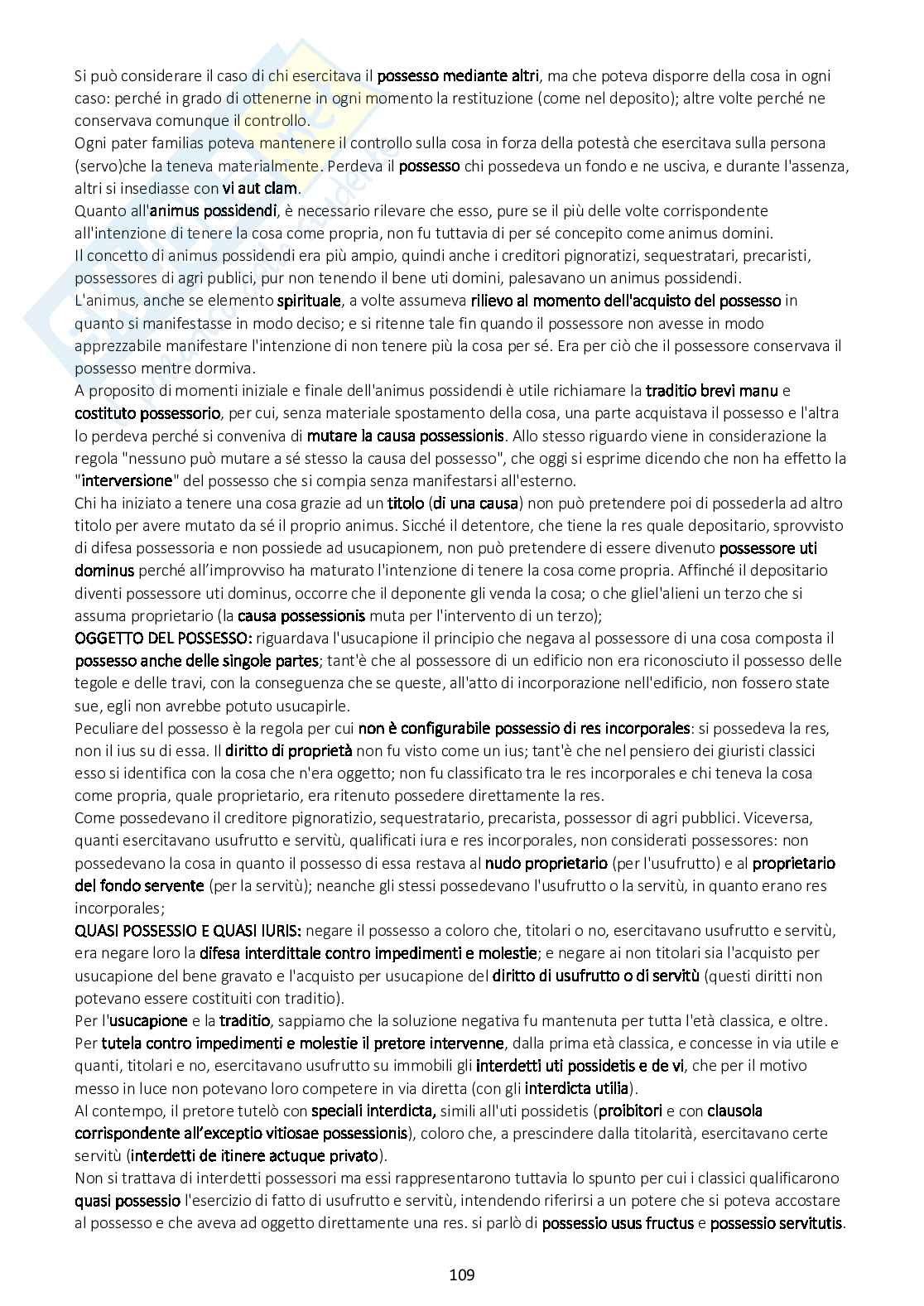 Riassunto esame Diritto privato romano, Prof. Barbati Stefano, libro consigliato Istituzioni di diritto privato romano, Marrone Pag. 36