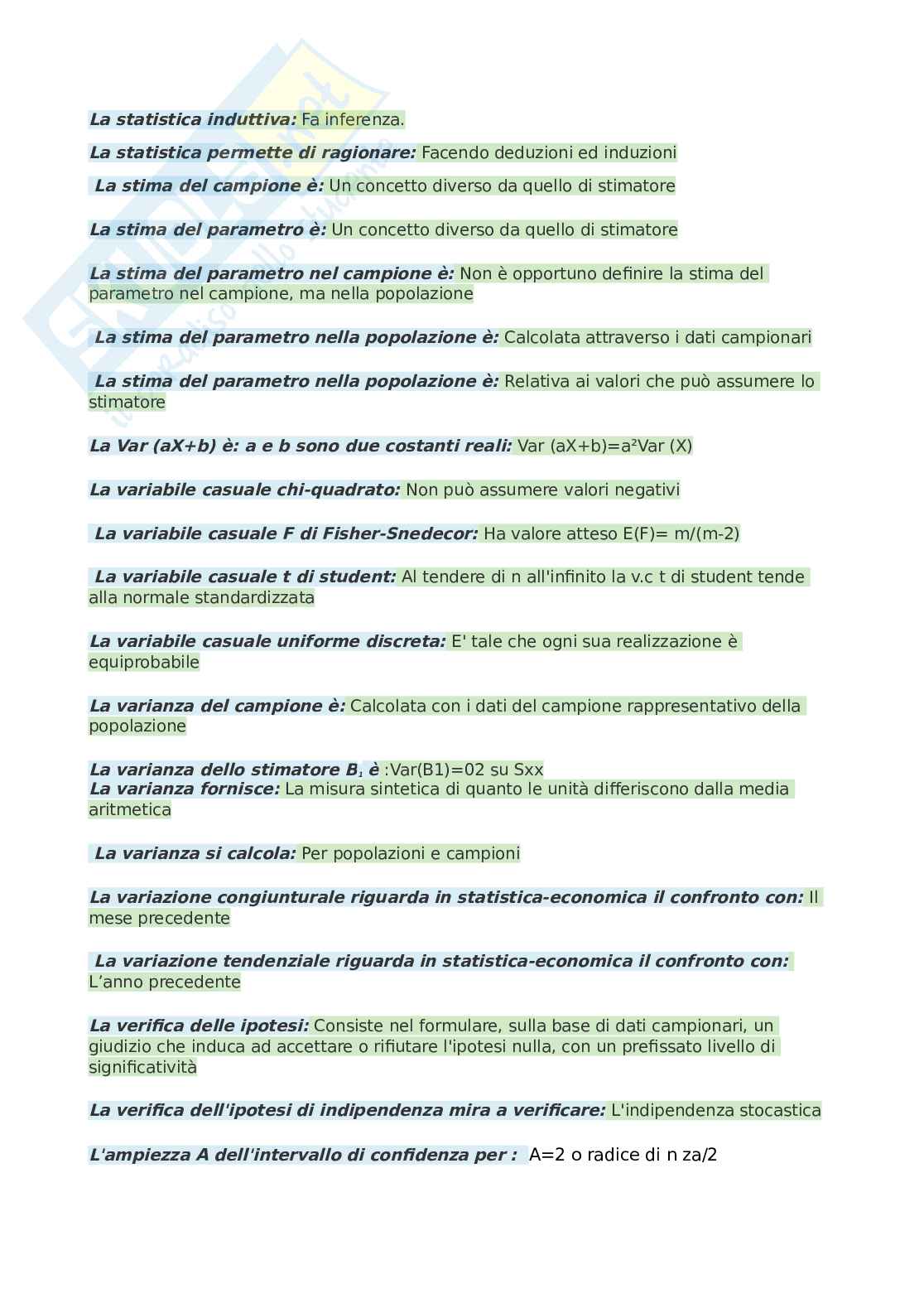 Paniere esame Statistica Pag. 16