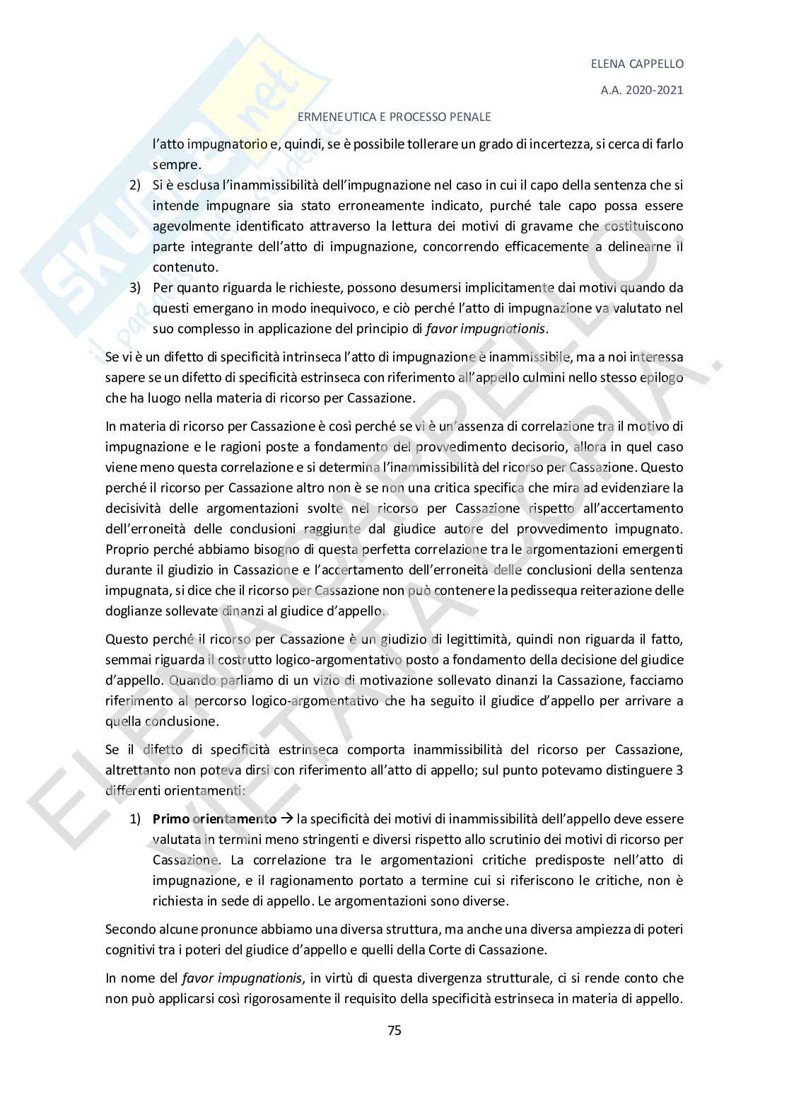 Appunti di Diritto processuale penale Pag. 76